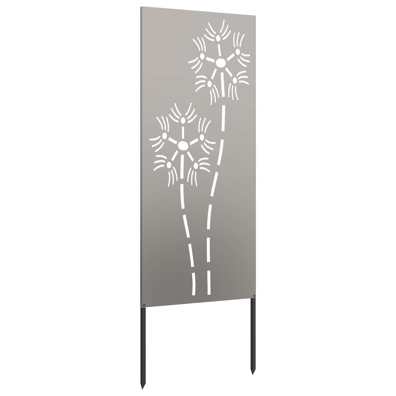 Schermo per privacy in giardino Traforo Ruggine 50 x 140 cm