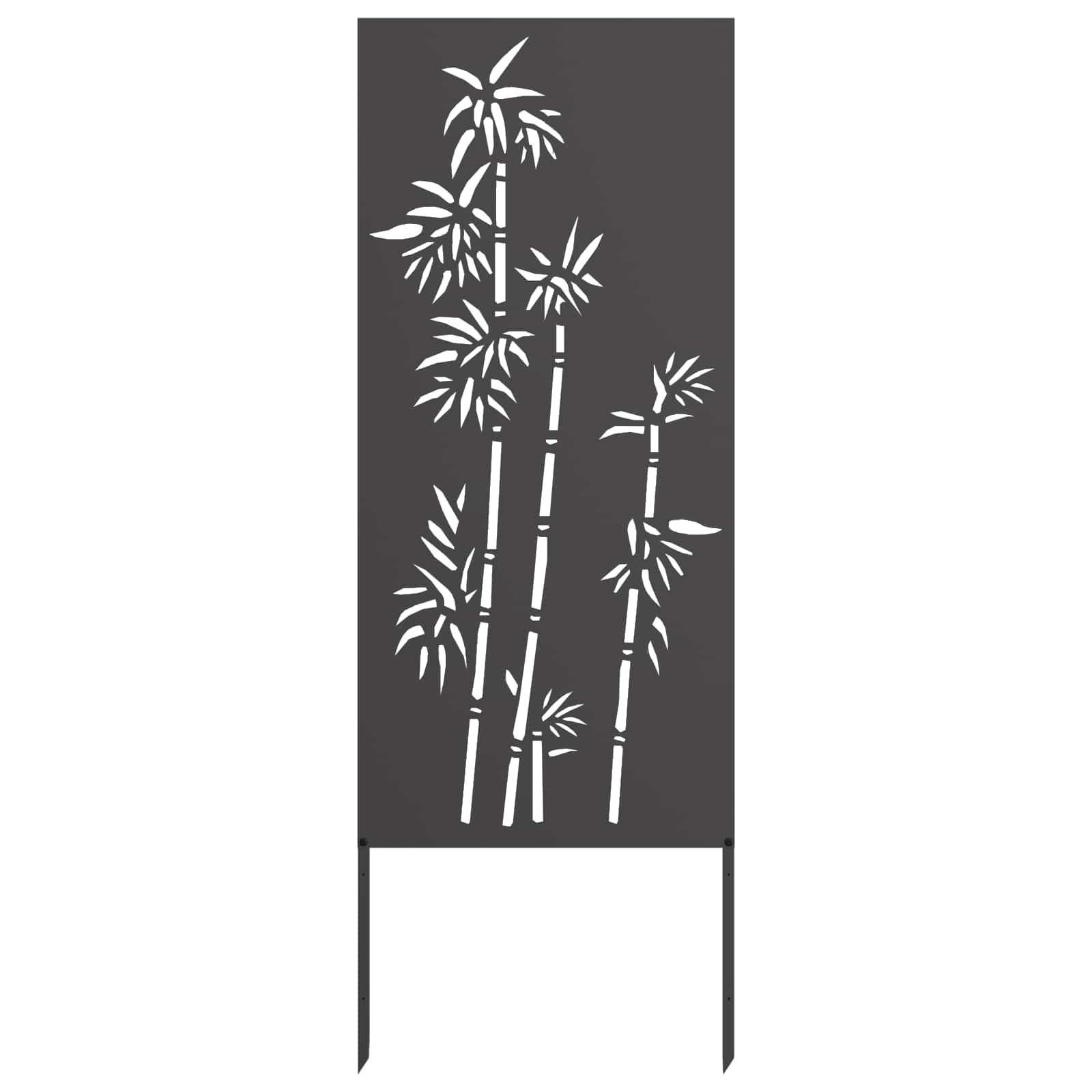 Schermo per privacy in giardino Floreale Nero 50 x 140 cm