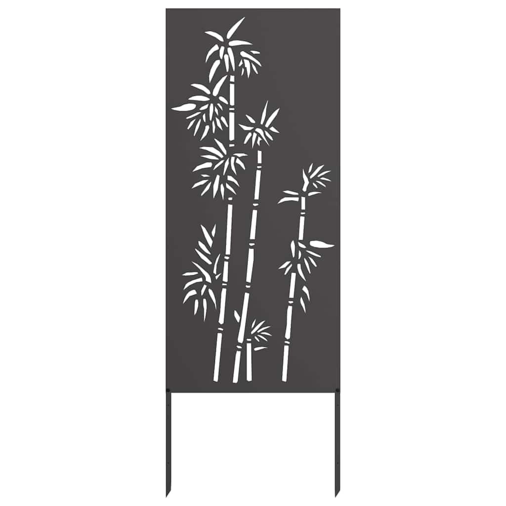 Schermo per privacy in giardino Floreale Nero 50 x 140 cm