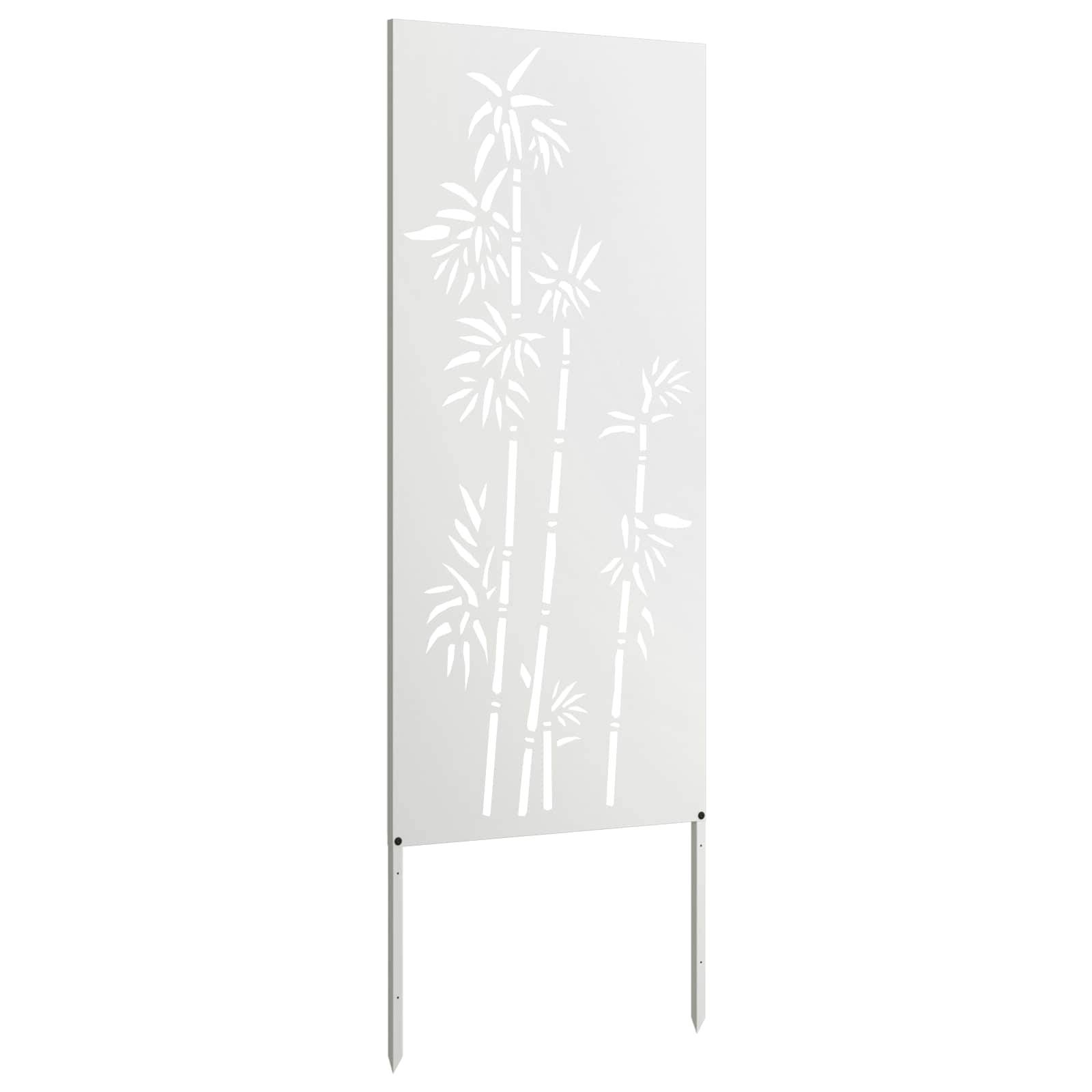 Schermo per privacy in giardino Floreale Bianco 50 x 140 cm