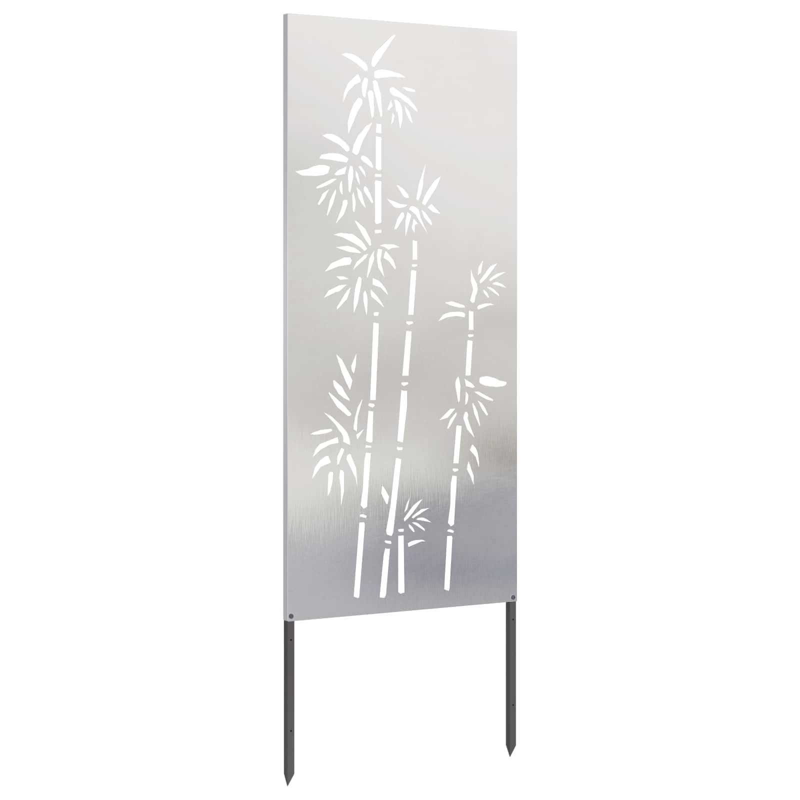 Schermo per privacy in giardino Floreale Argento 50 x 140 cm