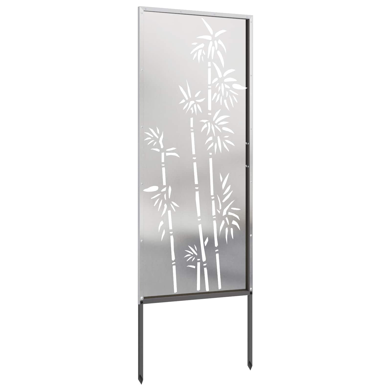 Schermo per privacy in giardino Floreale Argento 50 x 140 cm