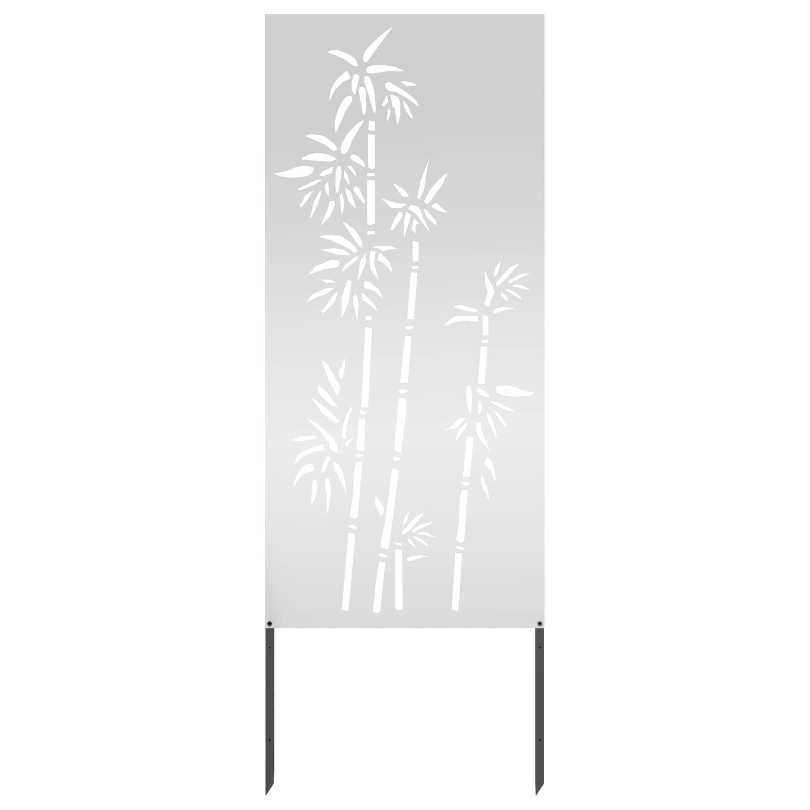 Schermo per privacy in giardino Floreale Argento 50 x 140 cm
