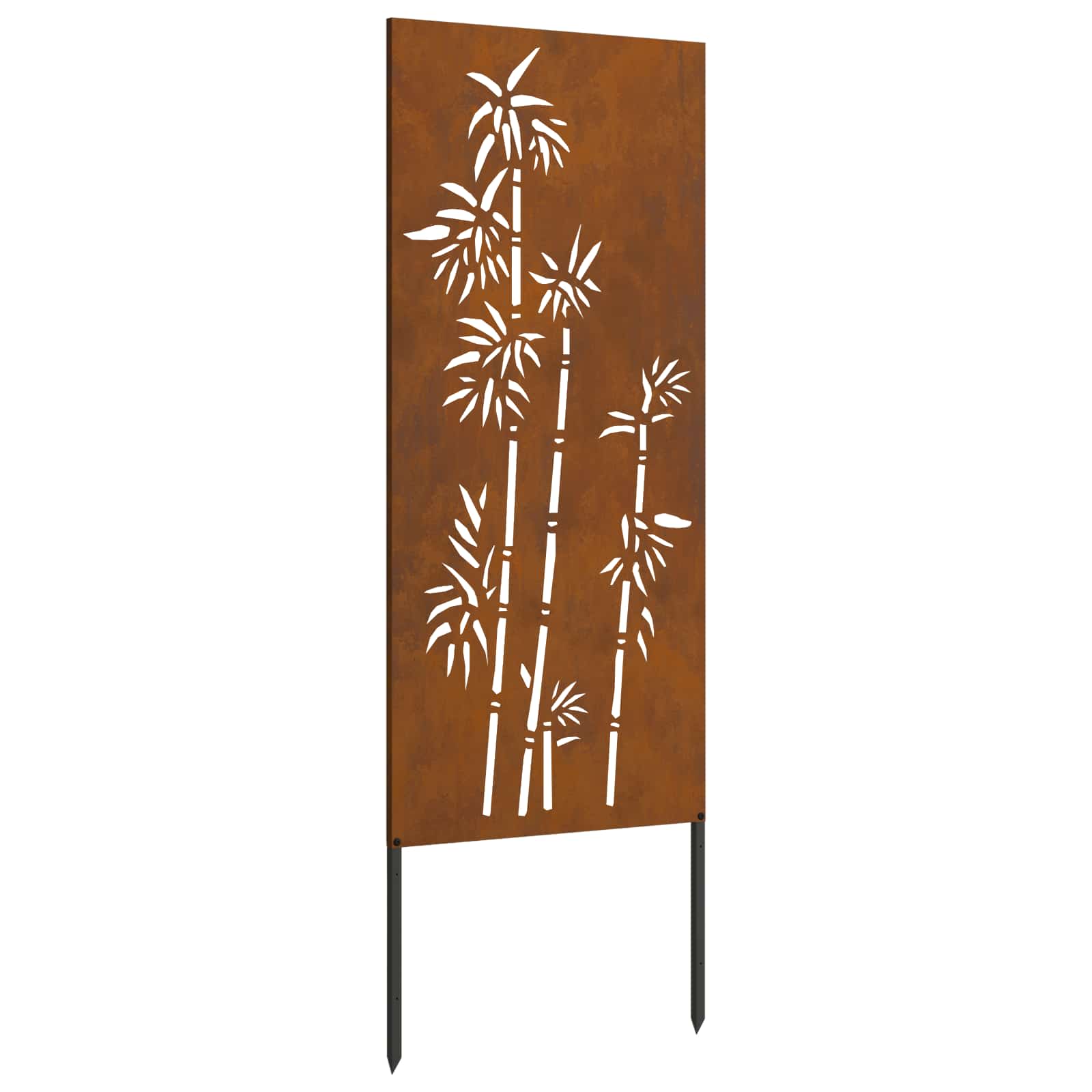 Schermo per privacy in giardino Floreale Ruggine 50 x 140 cm