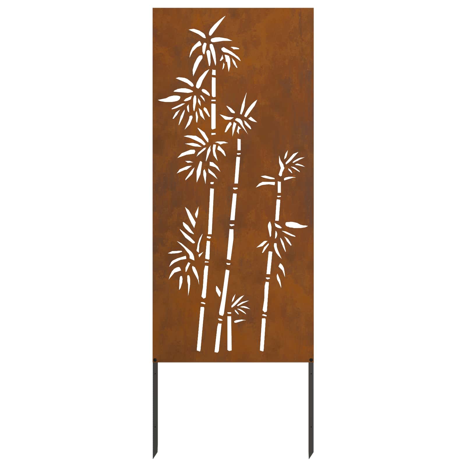 Schermo per privacy in giardino Floreale Ruggine 50 x 140 cm