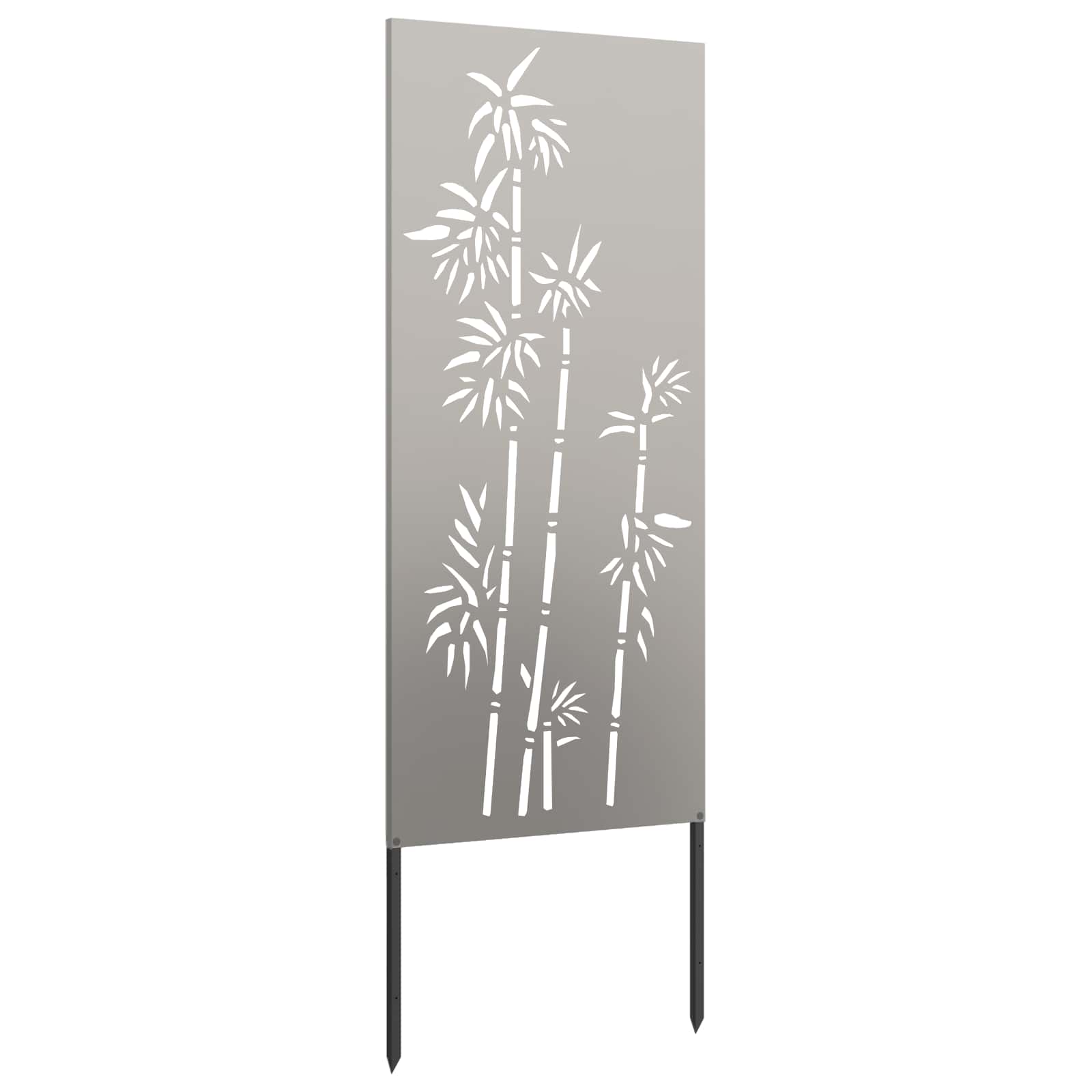 Schermo per privacy in giardino Floreale Ruggine 50 x 140 cm