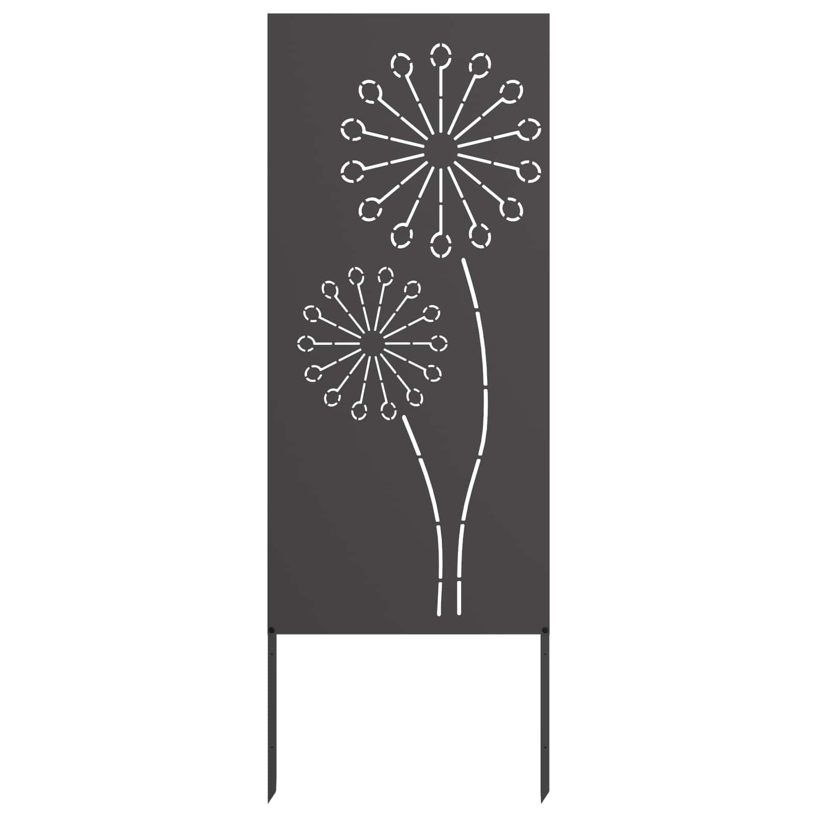 Schermo per privacy in giardino Traforo Nero 50 x 140 cm