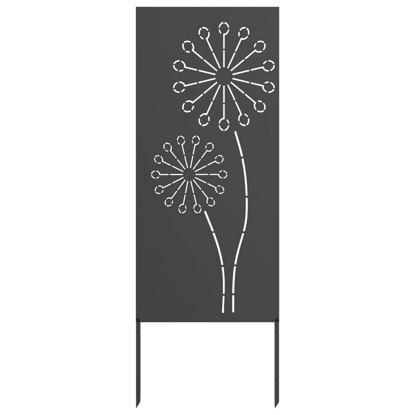 Schermo per privacy in giardino Traforo Nero 50 x 140 cm