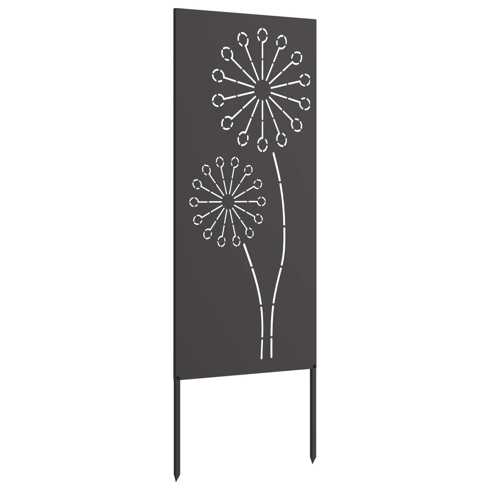 Schermo per privacy in giardino Traforo Nero 50 x 140 cm