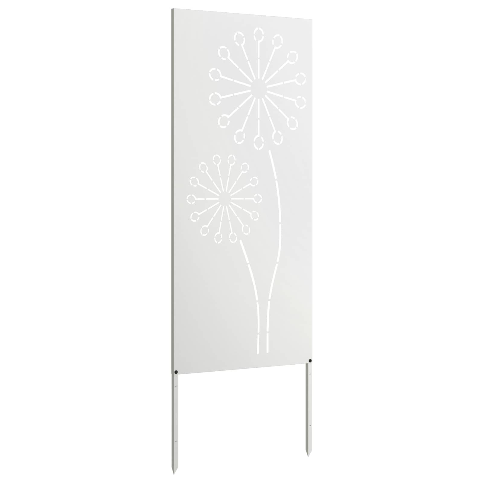 Schermo per privacy in giardino Traforo Bianco 50 x 140 cm