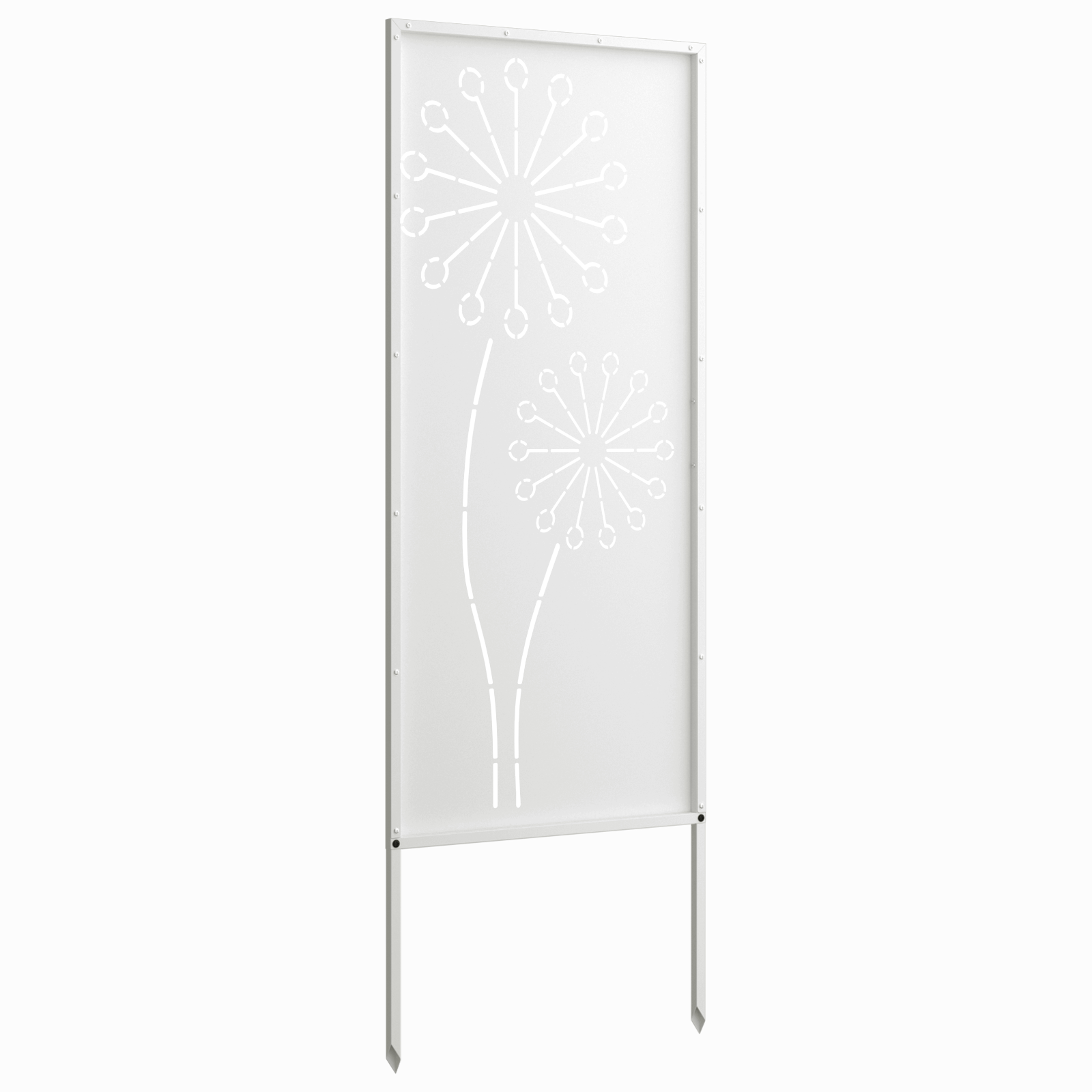 Schermo per privacy in giardino Traforo Bianco 50 x 140 cm