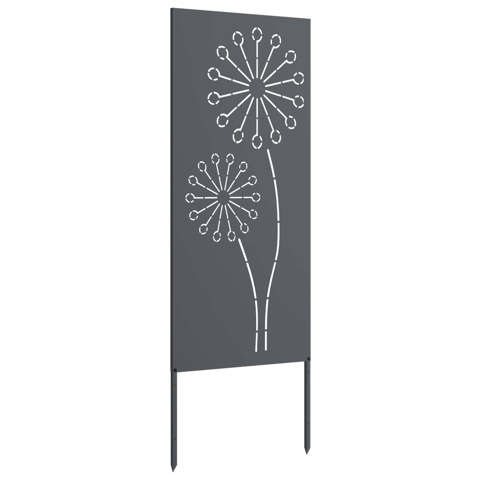 Schermo per privacy in giardino Traforo Antracite 50 x 140 cm