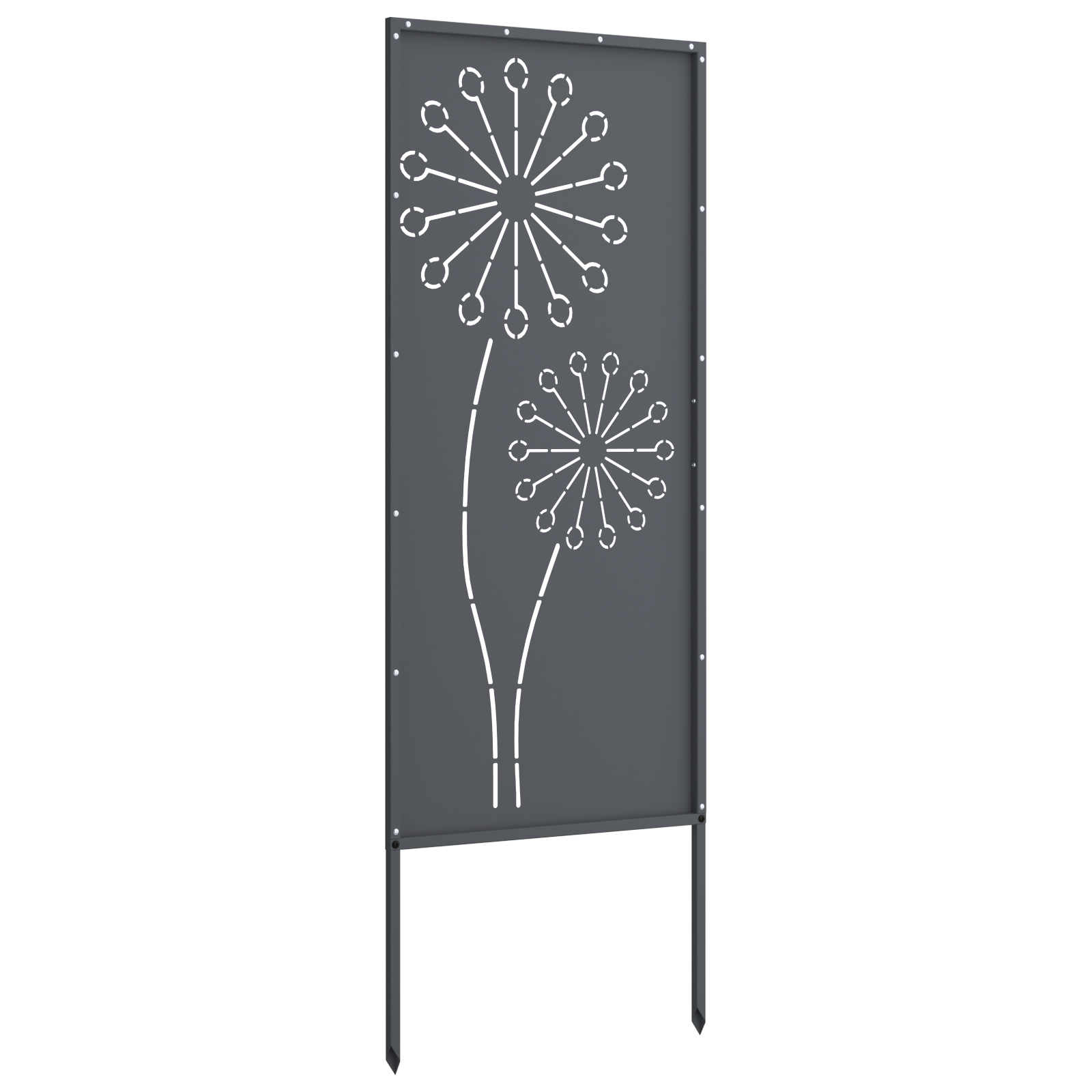 Schermo per privacy in giardino Traforo Antracite 50 x 140 cm