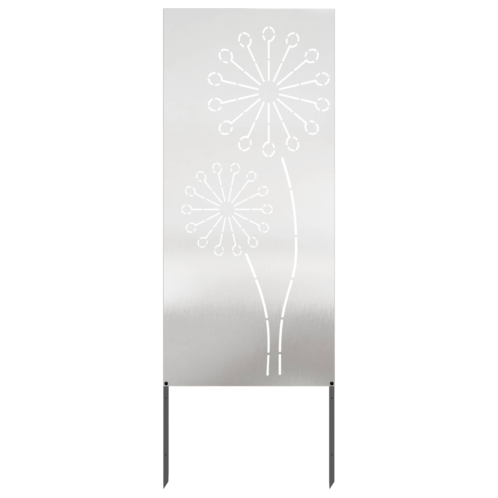 Schermo per privacy in giardino Traforo Argento 50 x 140 cm