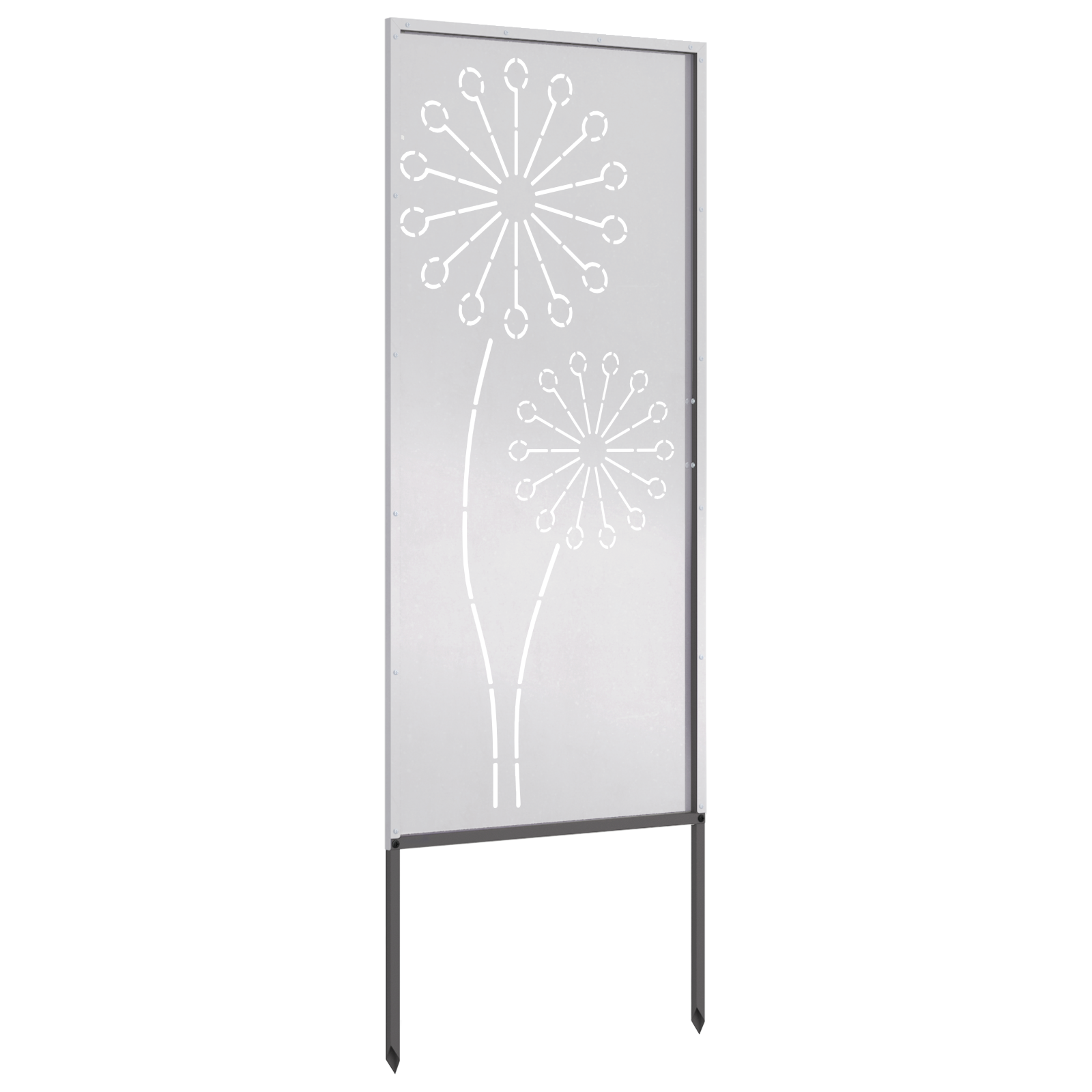Schermo per privacy in giardino Traforo Argento 50 x 140 cm