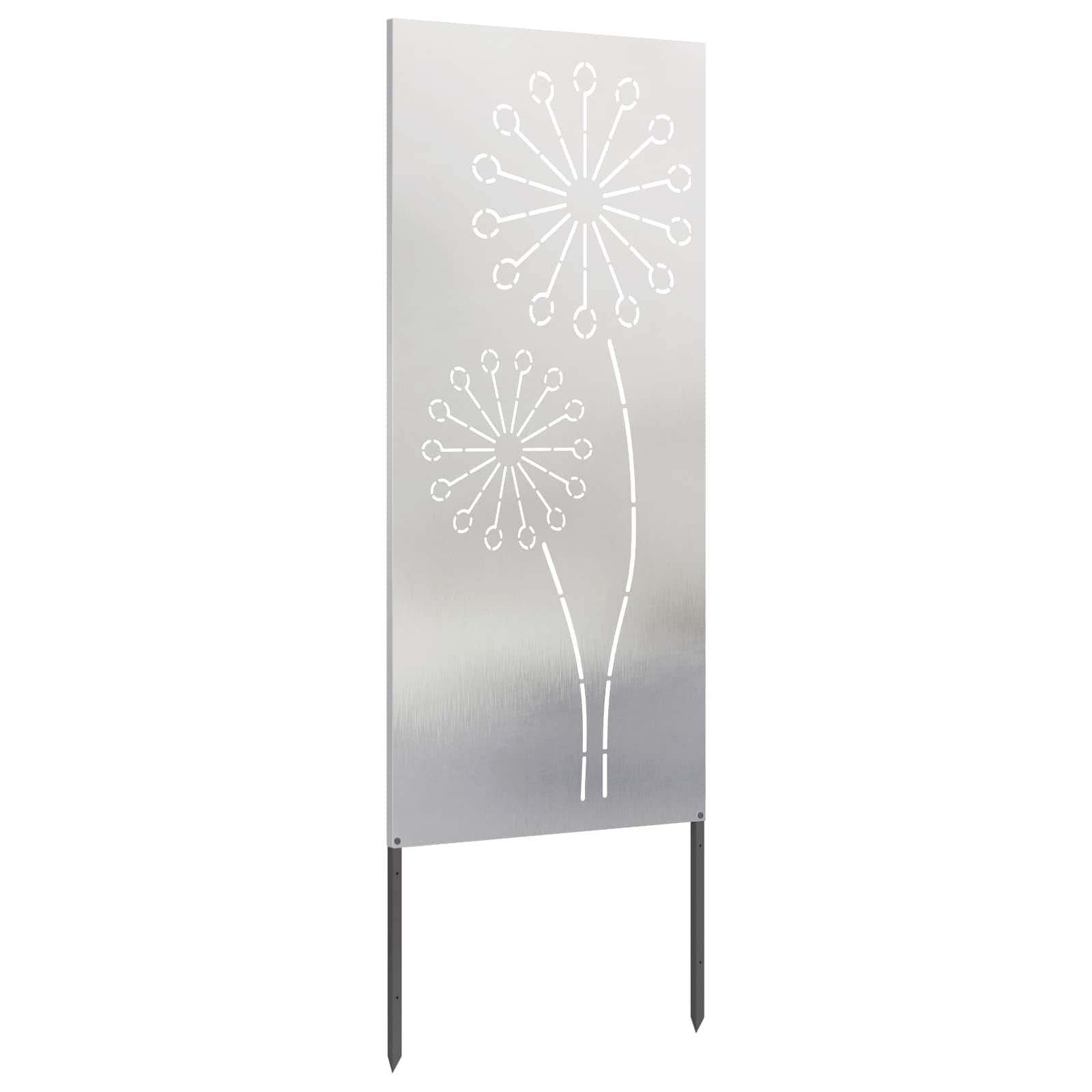 Schermo per privacy in giardino Traforo Argento 50 x 140 cm