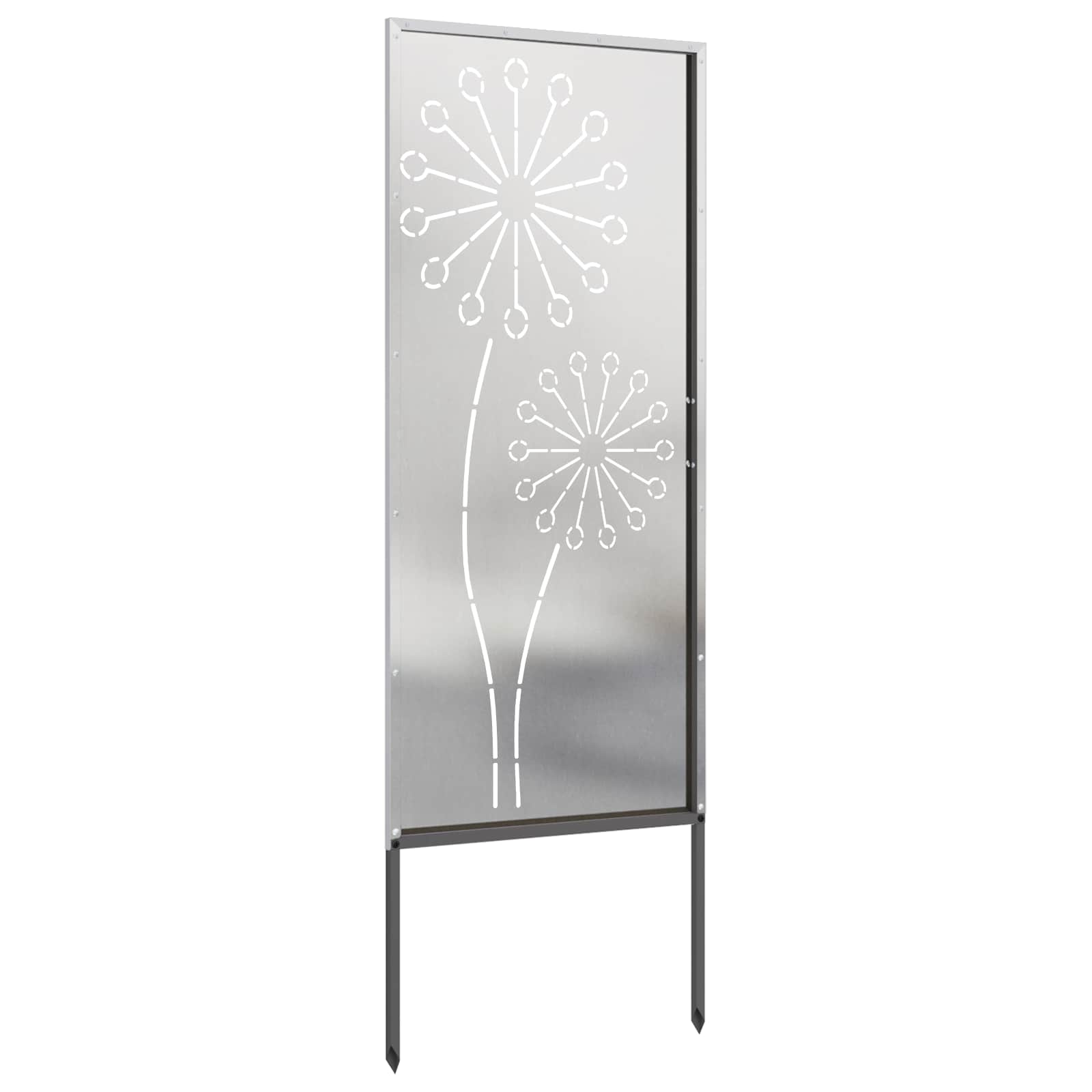 Schermo per privacy in giardino Traforo Argento 50 x 140 cm