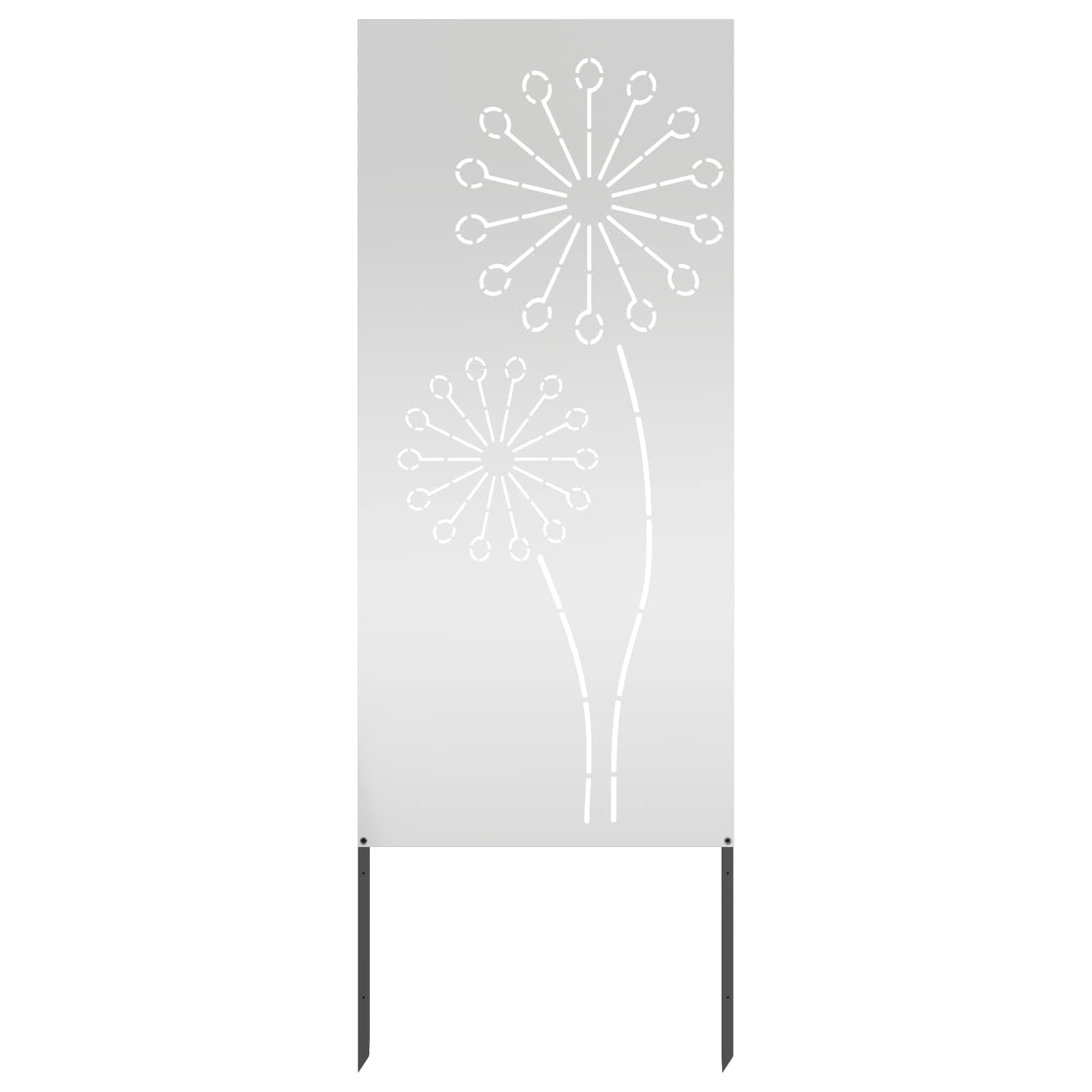 Schermo per privacy in giardino Traforo Argento 50 x 140 cm