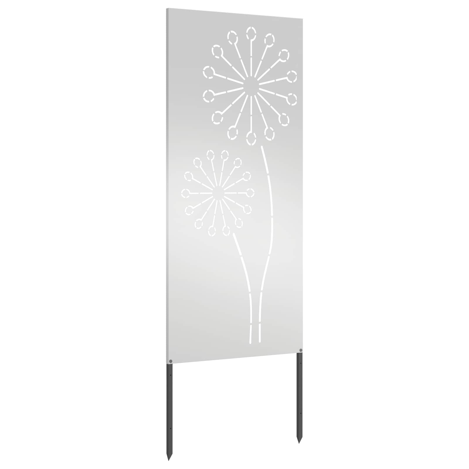 Schermo per privacy in giardino Traforo Argento 50 x 140 cm