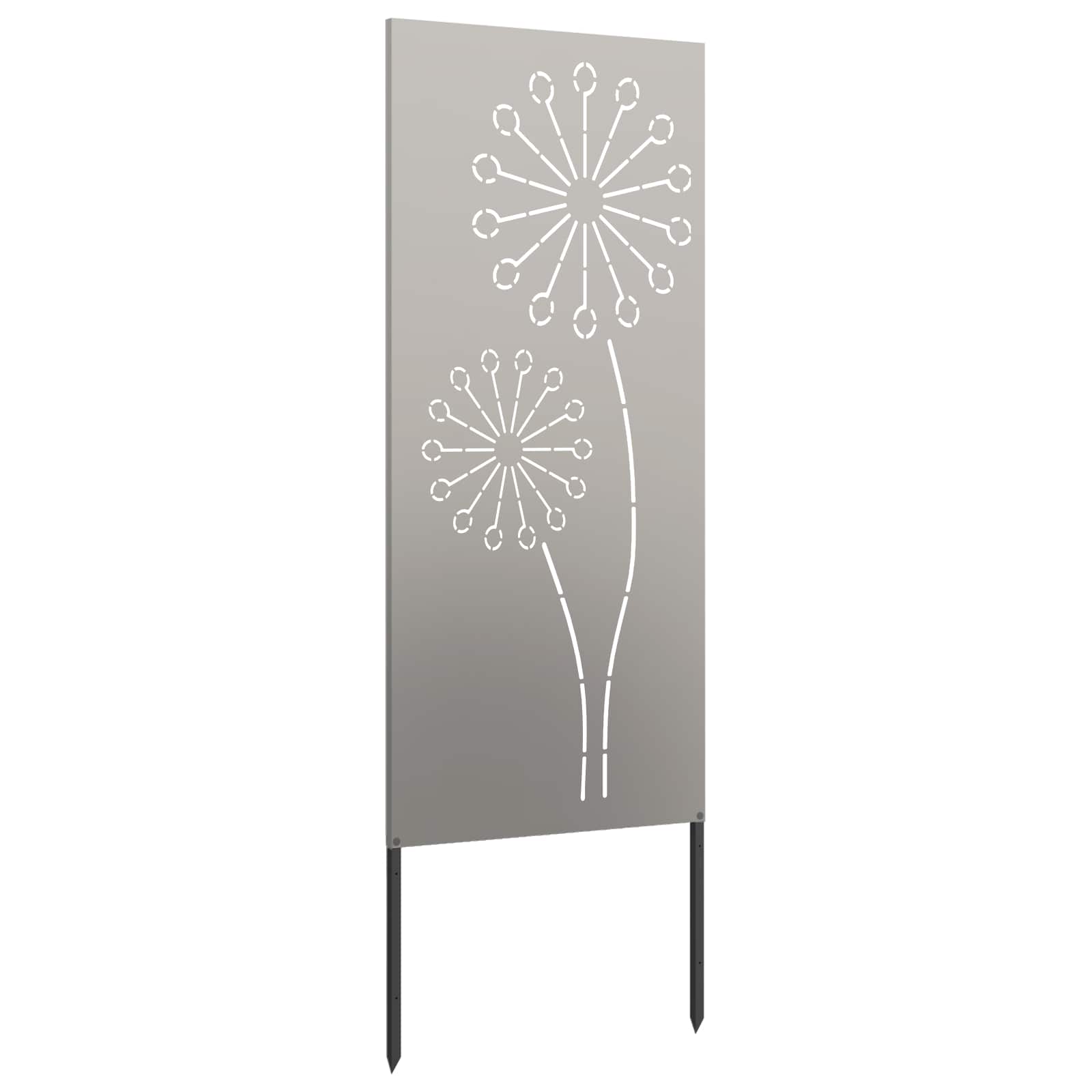 Schermo per privacy in giardino Traforo Ruggine 50 x 140 cm