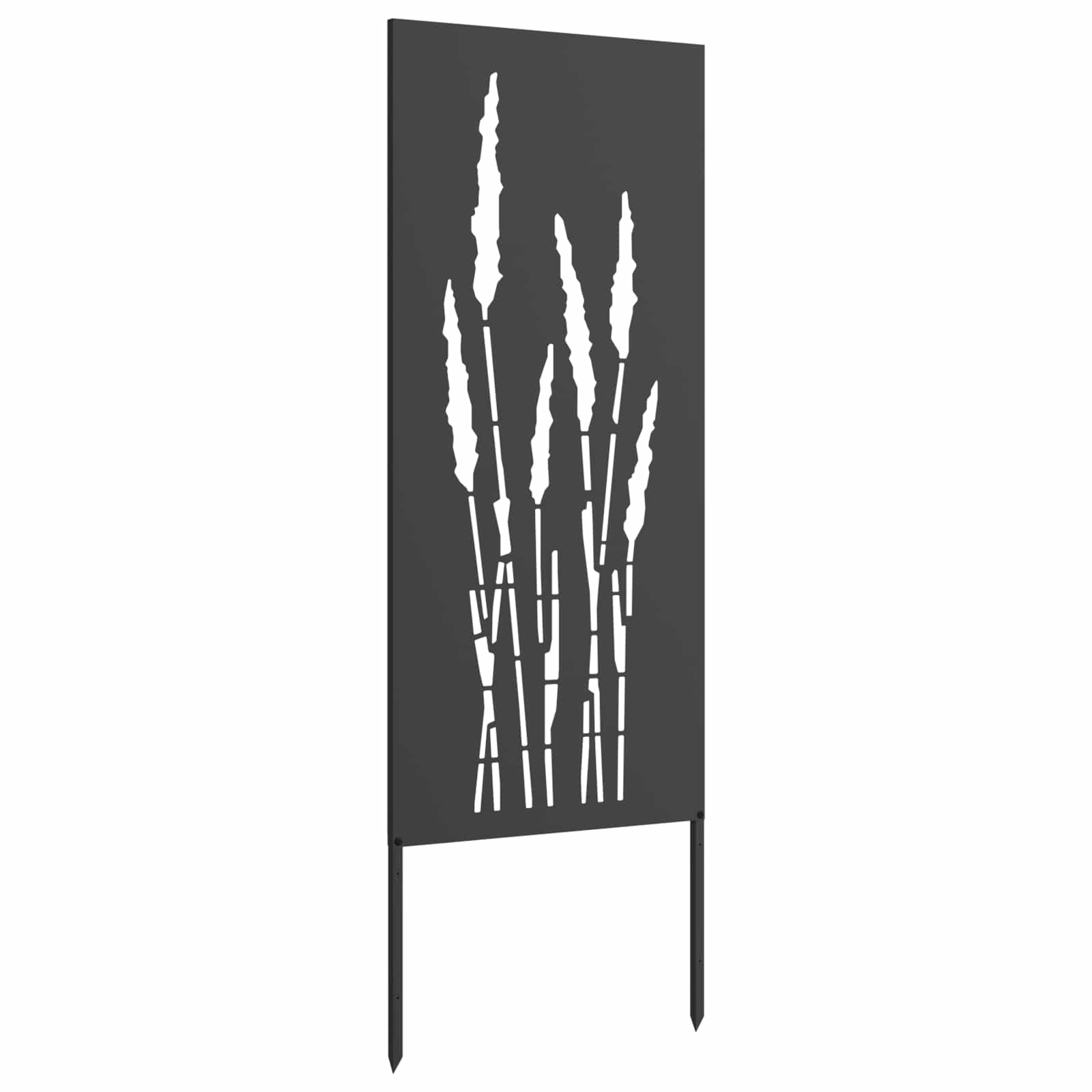 Schermo per privacy in giardino Floreale Nero 50 x 140 cm