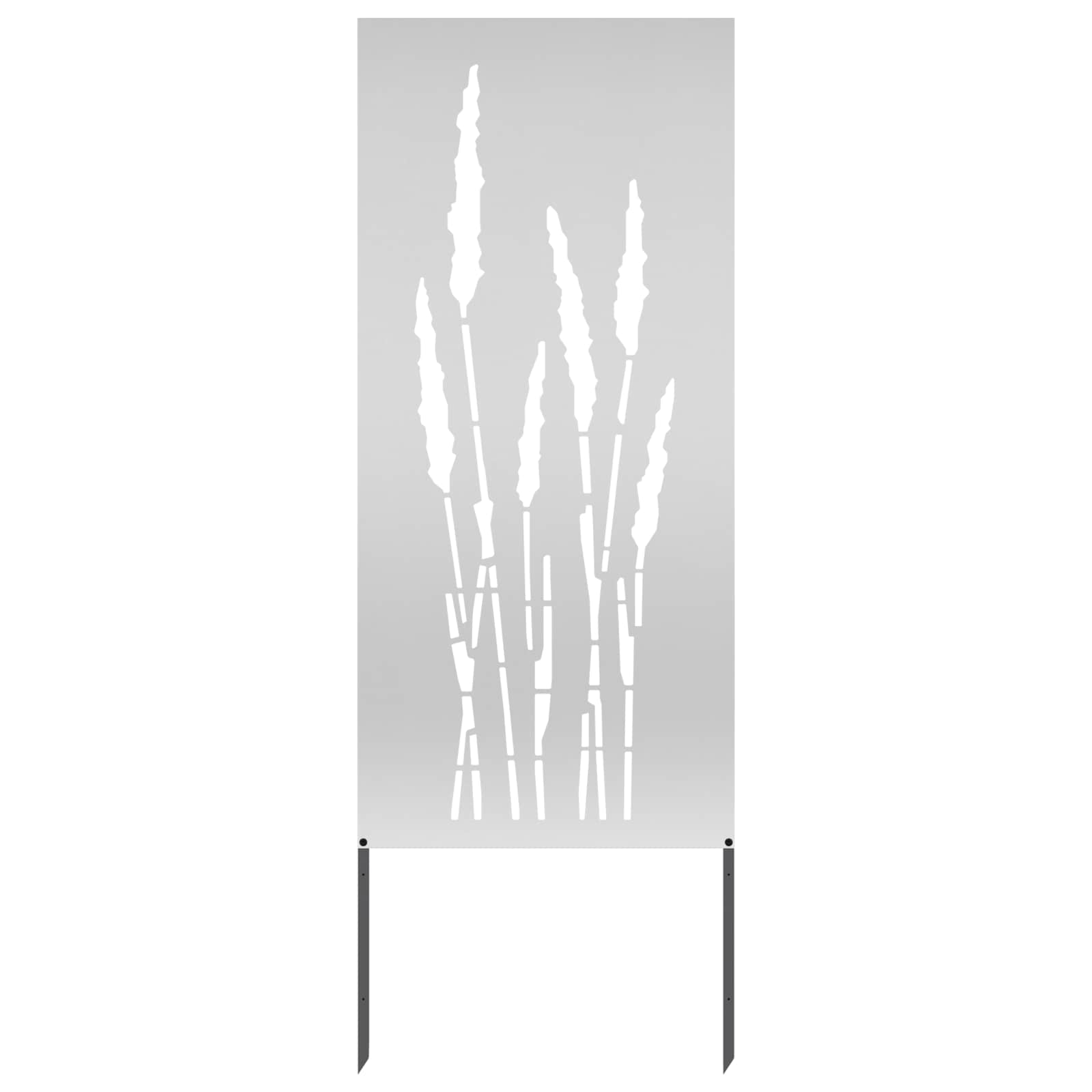 Schermo per privacy in giardino Floreale Argento 50 x 140 cm