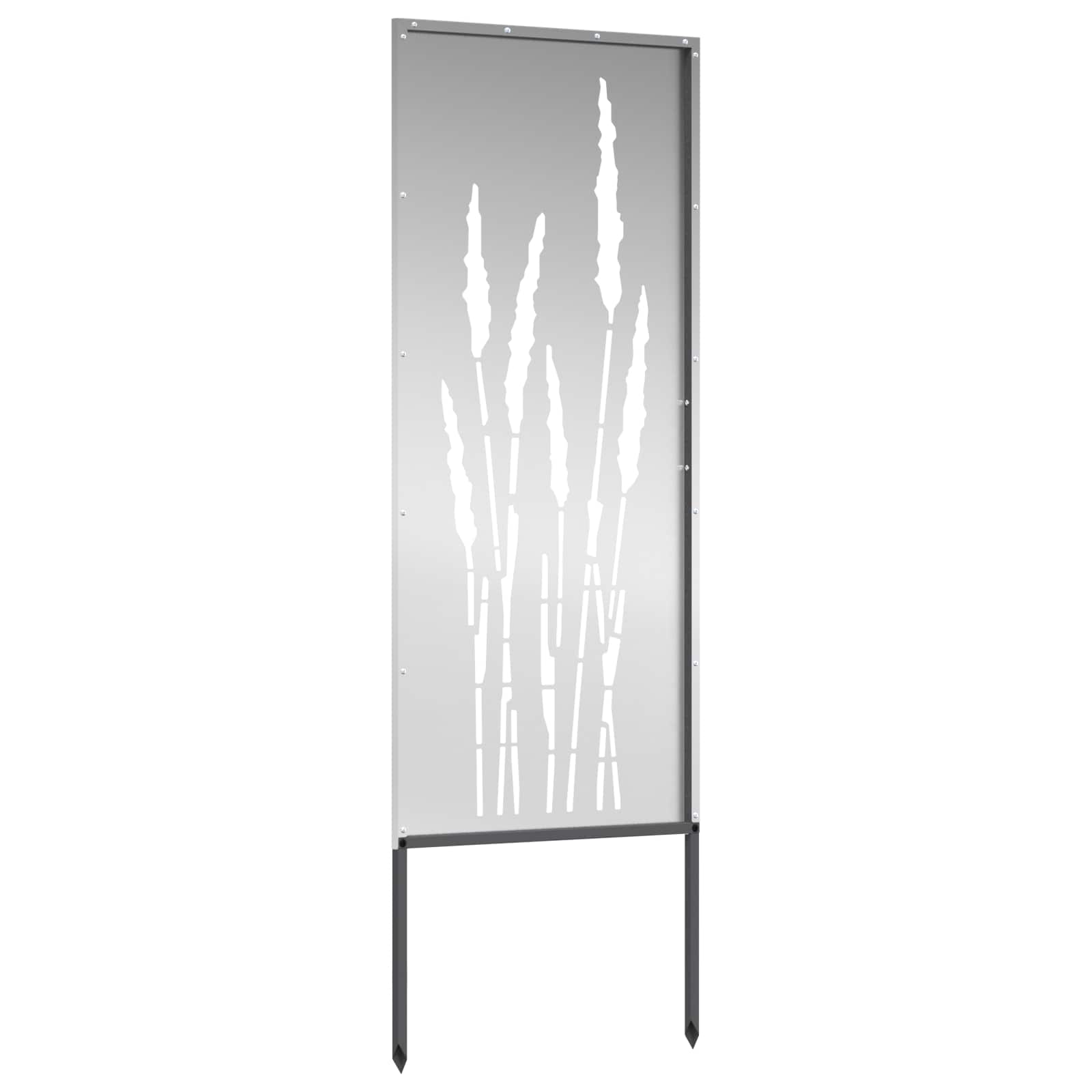 Schermo per privacy in giardino Floreale Argento 50 x 140 cm