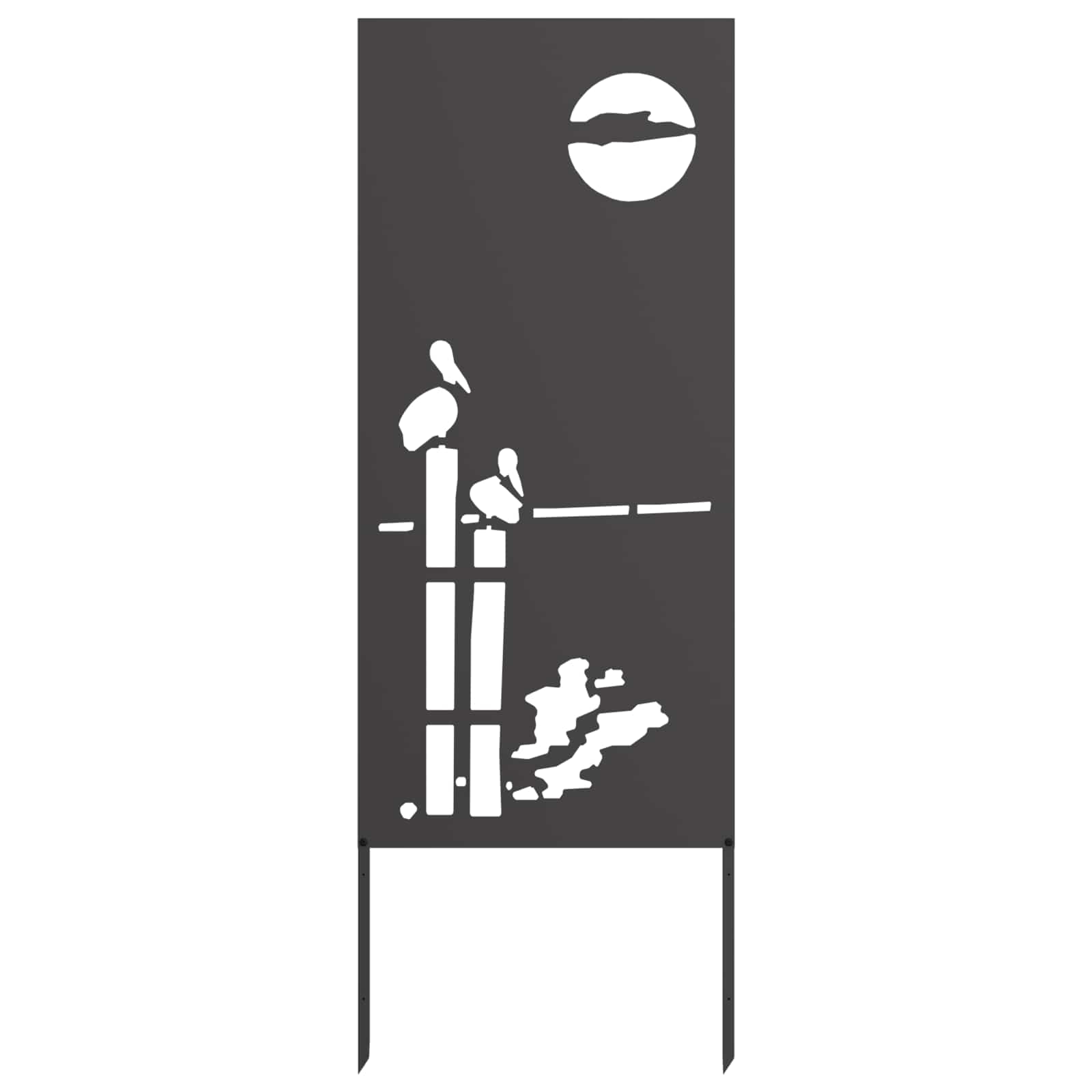 Schermo per privacy in giardino Traforo Nero 50 x 140 cm