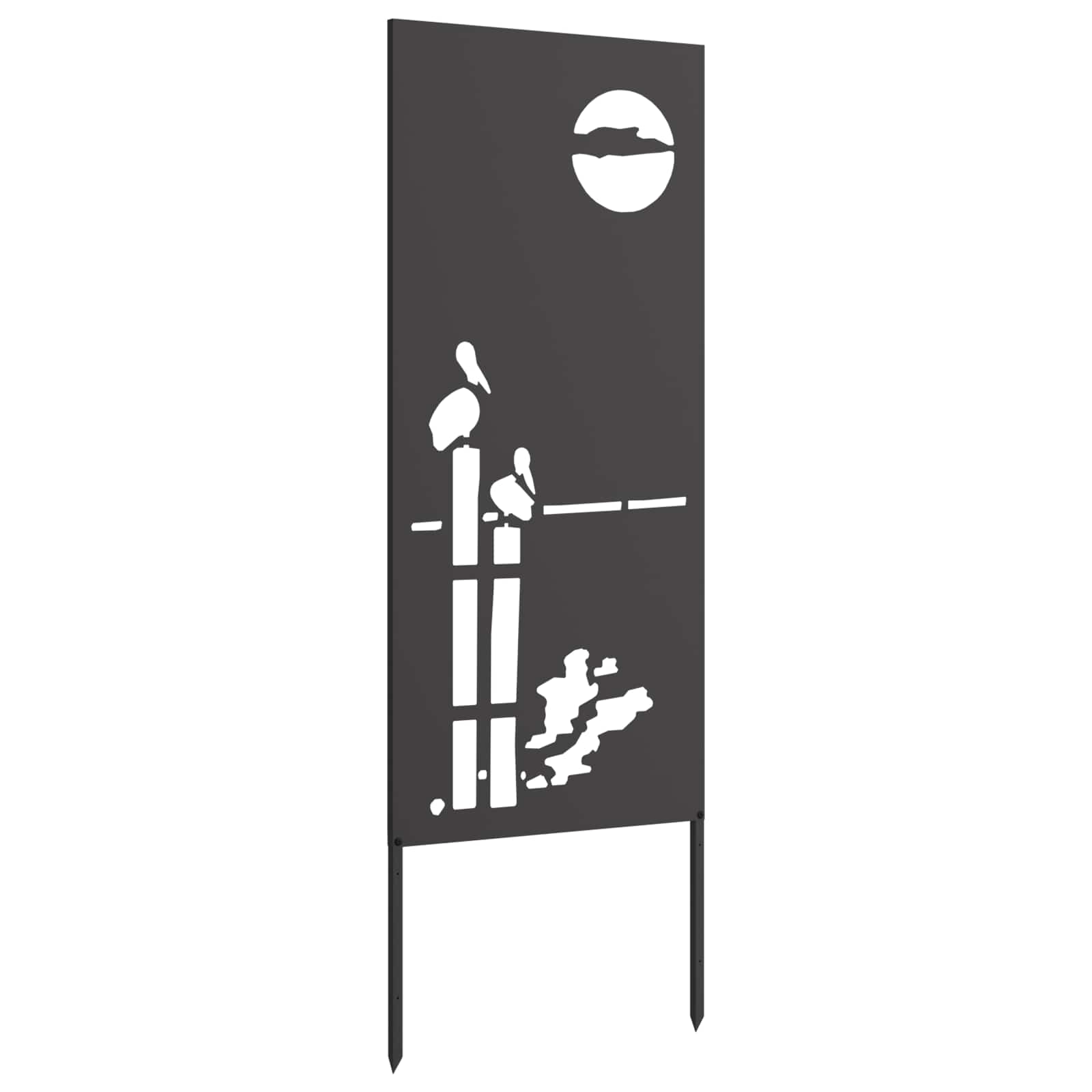 Schermo per privacy in giardino Traforo Nero 50 x 140 cm