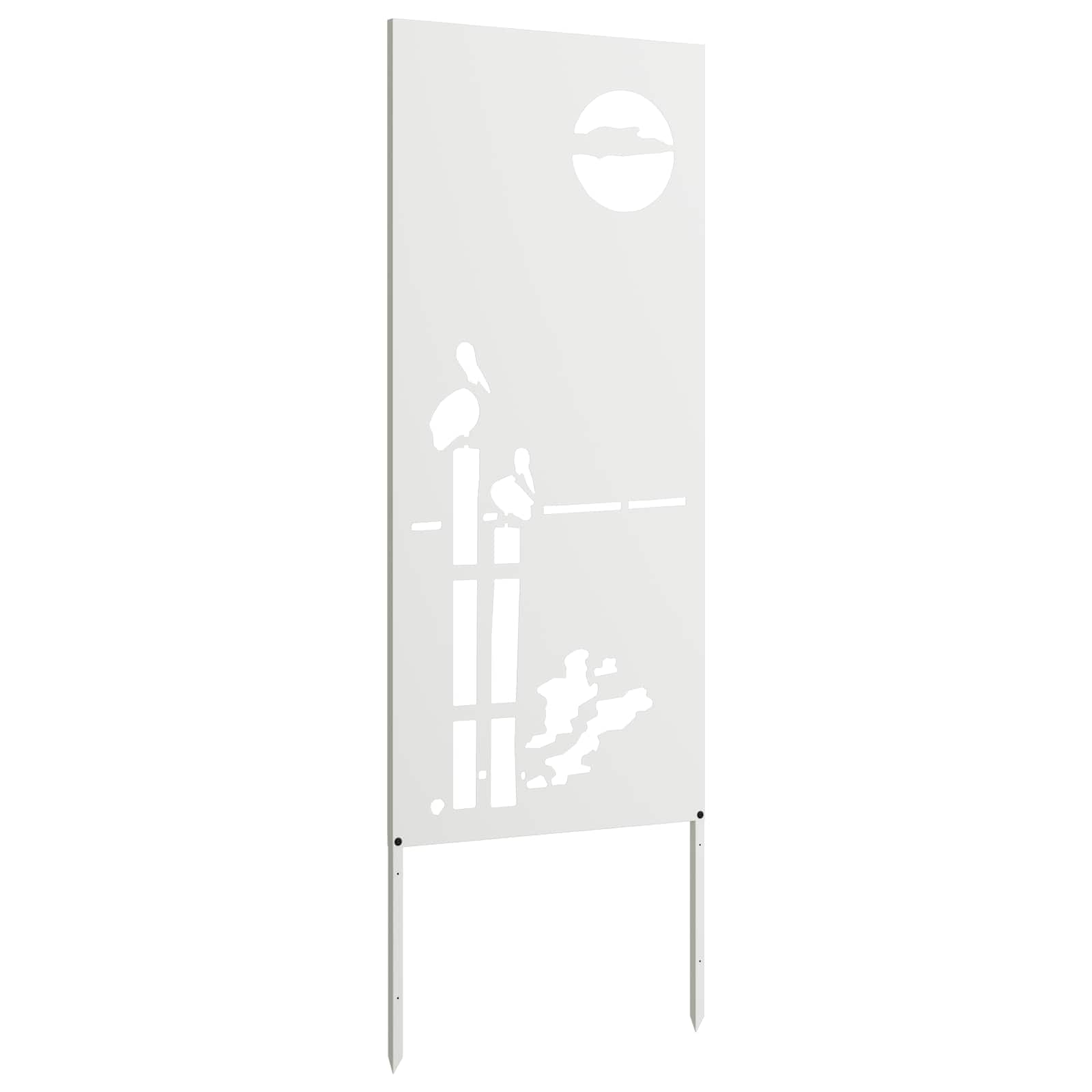 Schermo per privacy in giardino Traforo Bianco 50 x 140 cm