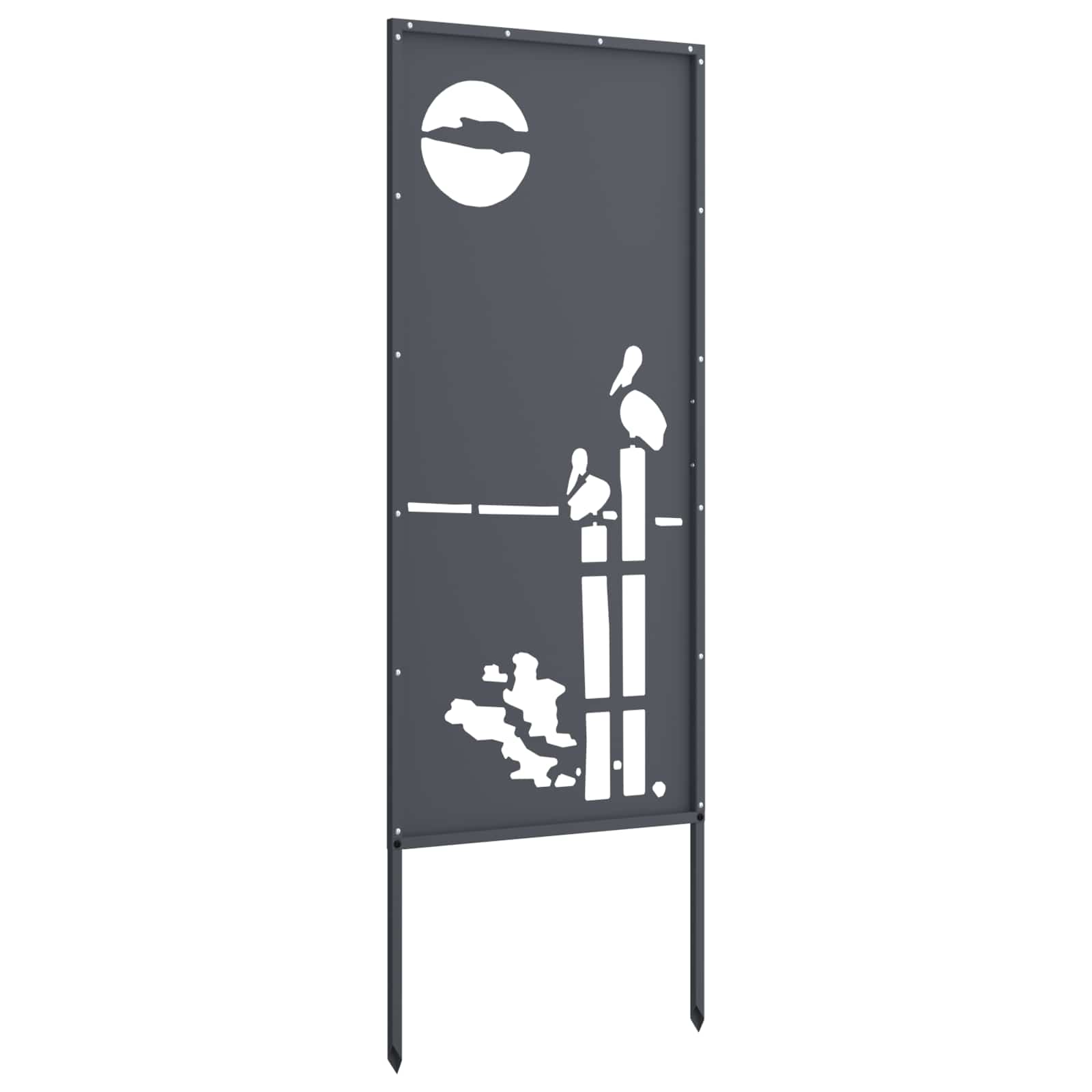 Schermo per privacy in giardino Traforo Antracite 50 x 140 cm