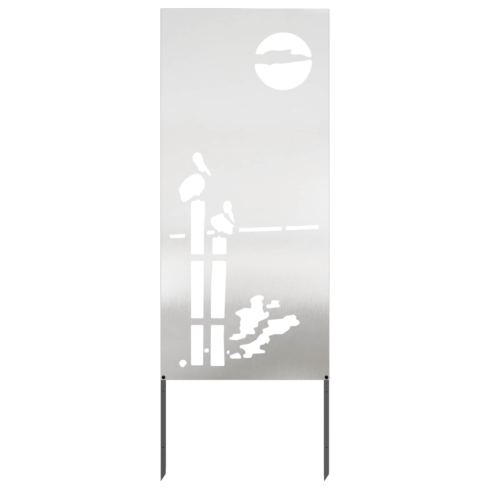 Schermo per privacy in giardino Traforo Argento 50 x 140 cm