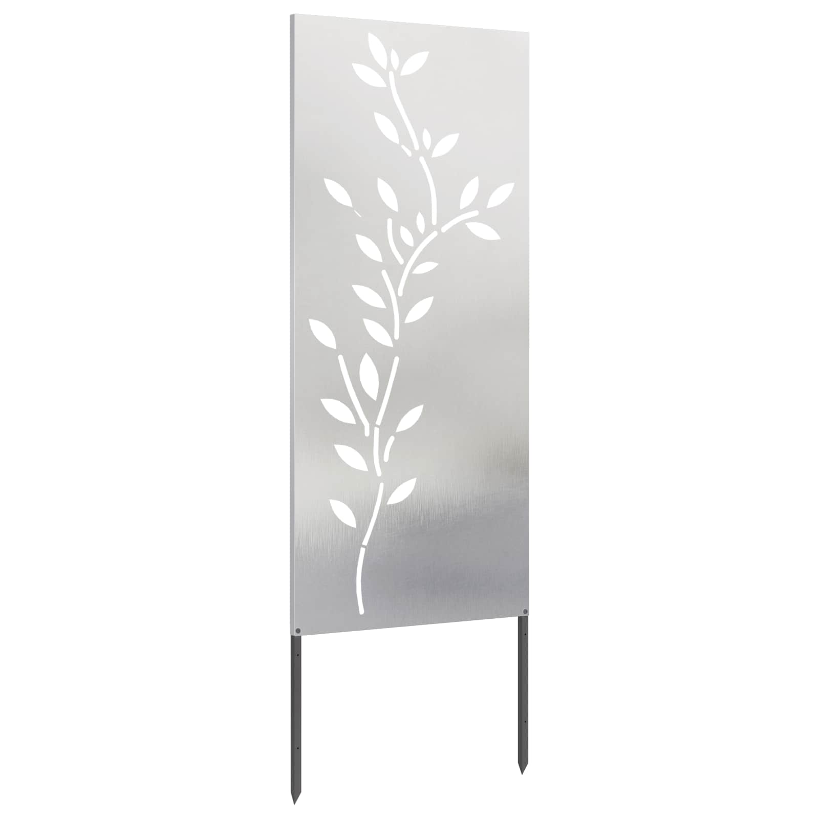 Schermo per privacy in giardino Floreale Argento 50 x 140 cm