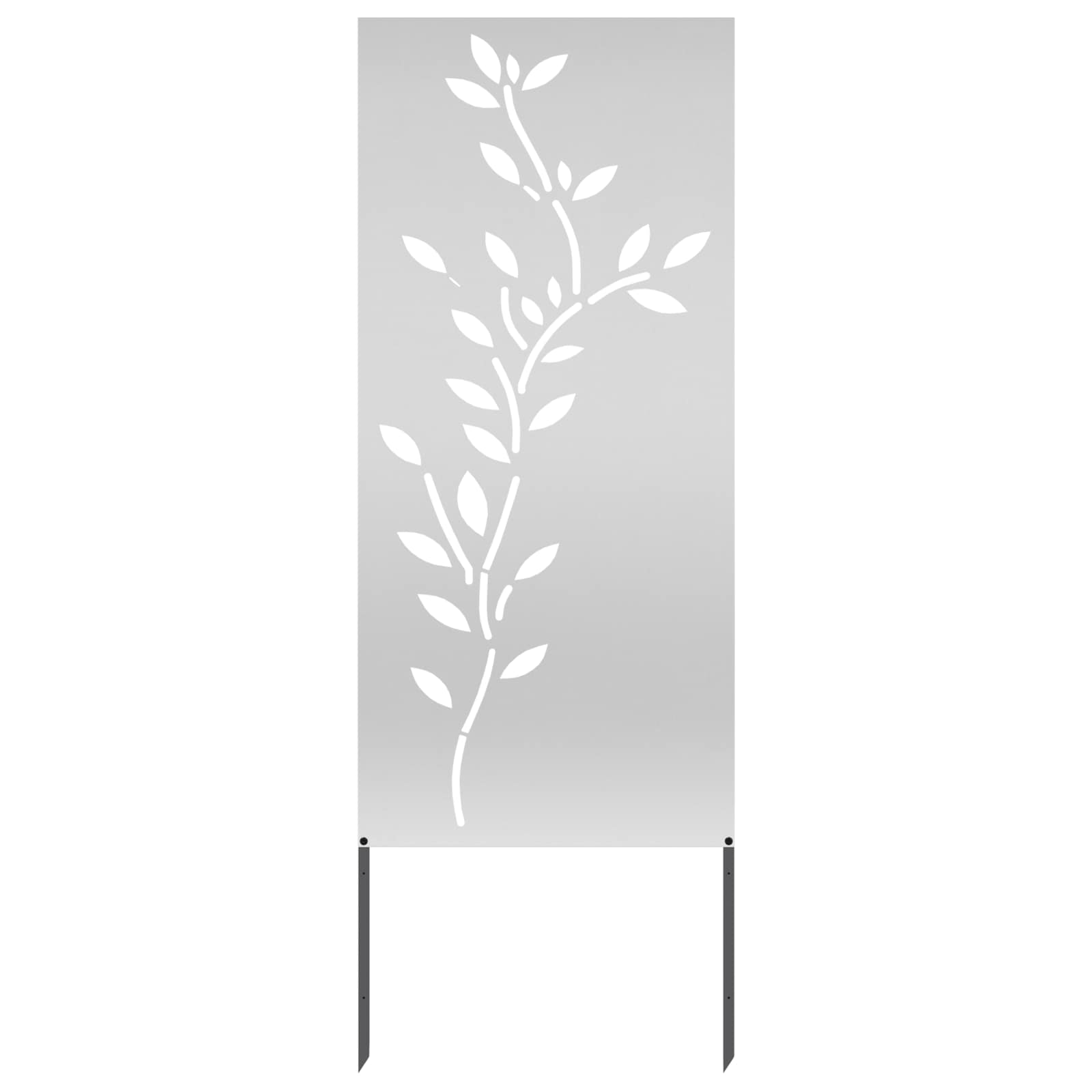 Schermo per privacy in giardino Floreale Argento 50 x 140 cm