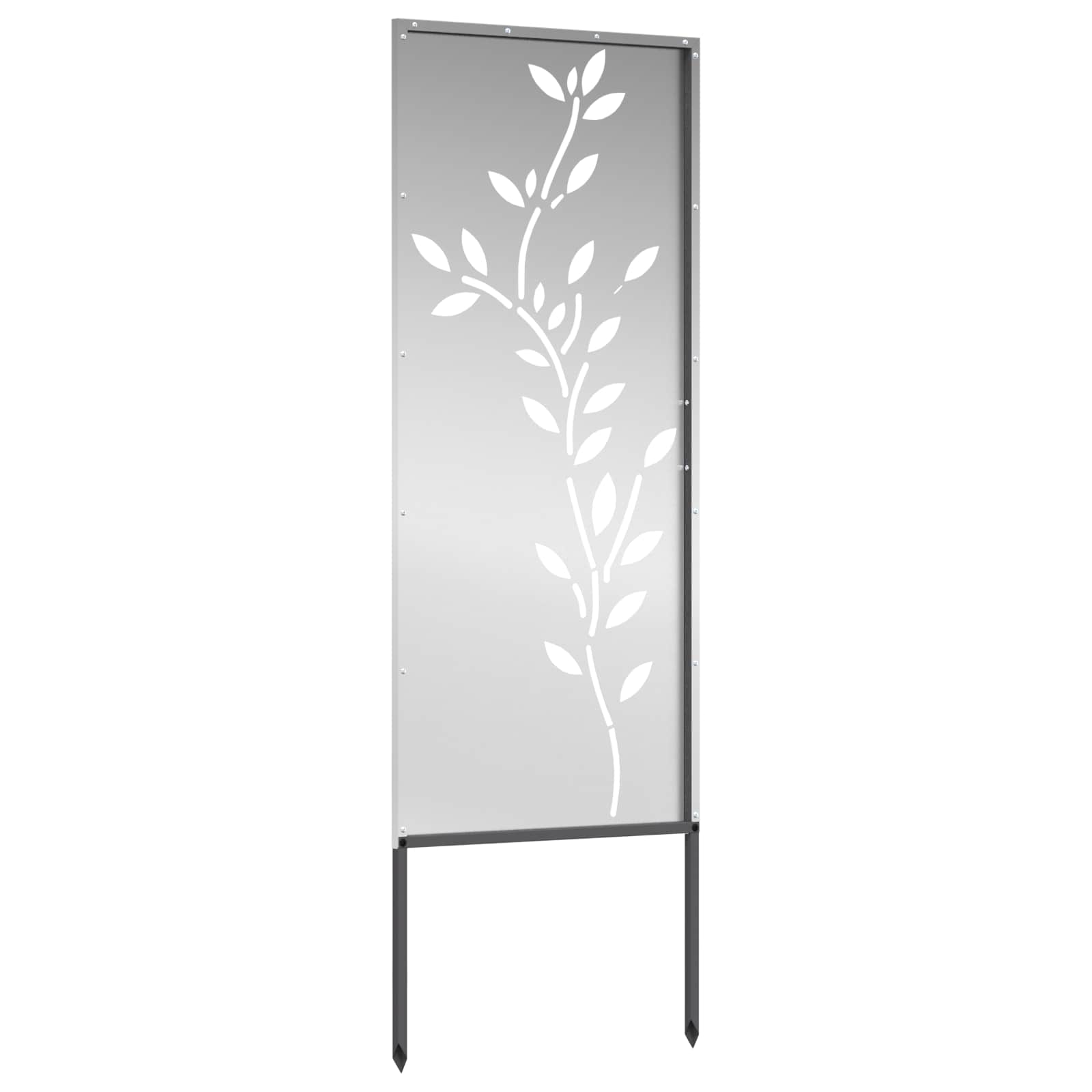 Schermo per privacy in giardino Floreale Argento 50 x 140 cm