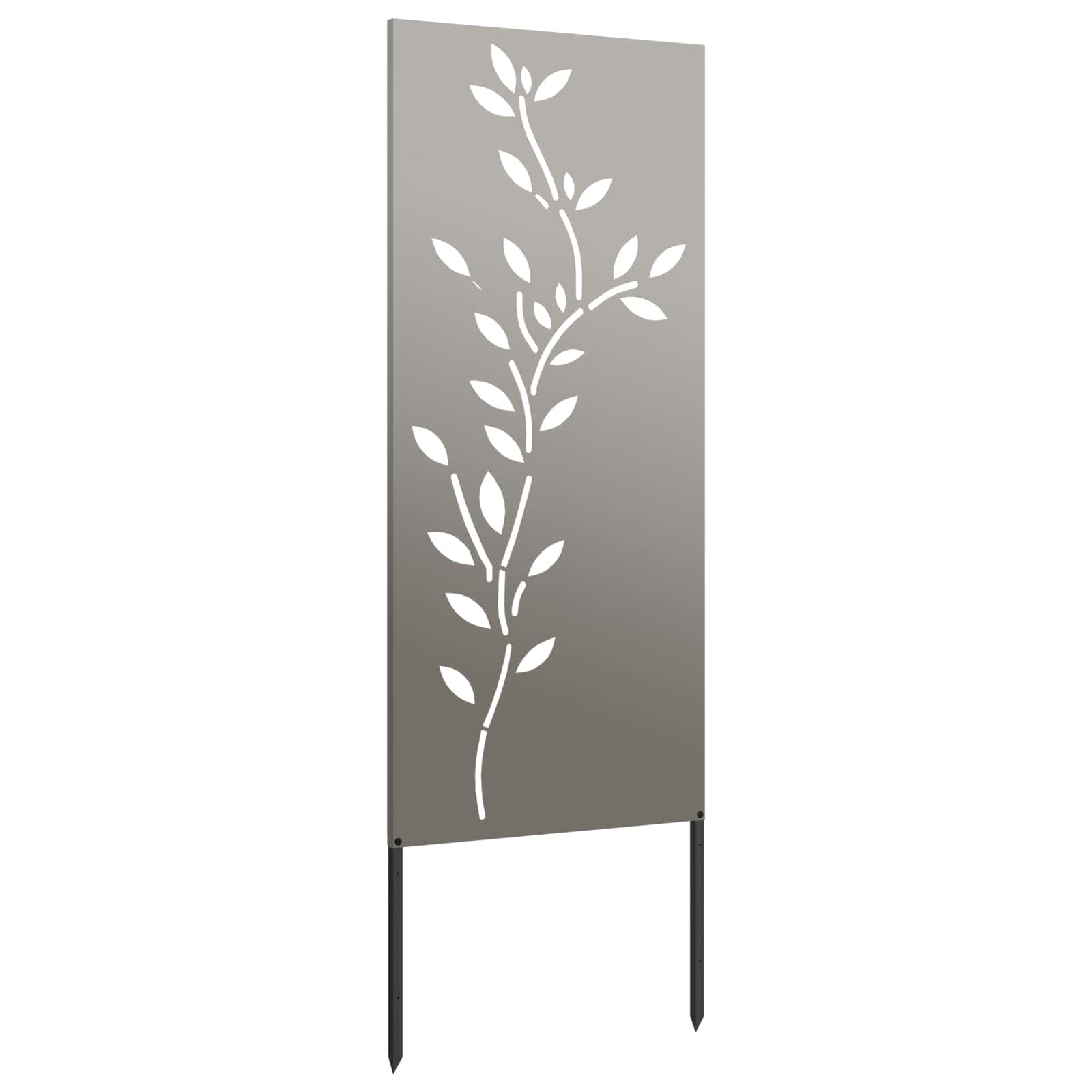 Schermo per privacy in giardino Floreale Ruggine 50 x 140 cm
