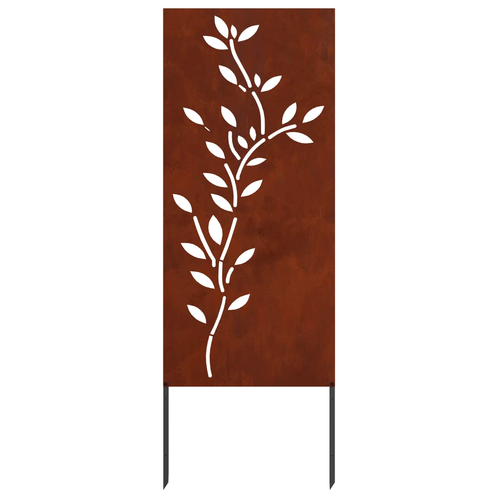 Schermo per privacy in giardino Floreale Ruggine 50 x 140 cm