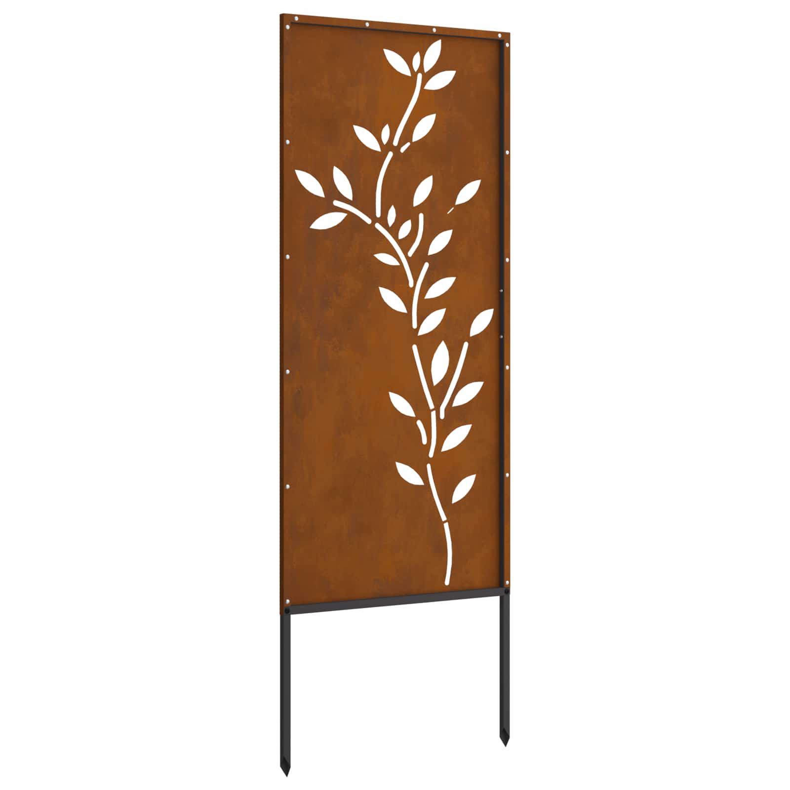 Schermo per privacy in giardino Floreale Ruggine 50 x 140 cm