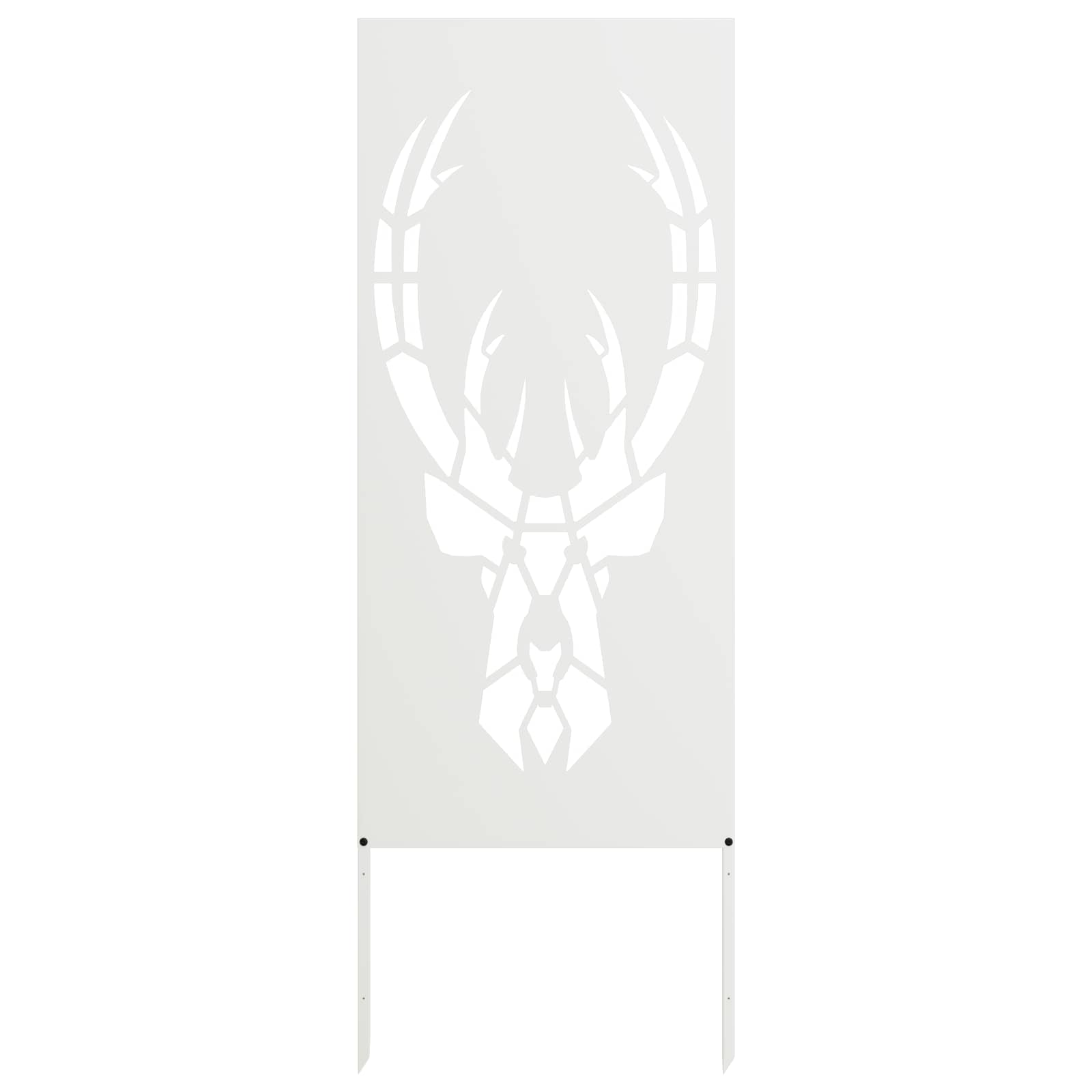 Schermo per privacy in giardino Bianco 50 x 140 cm
