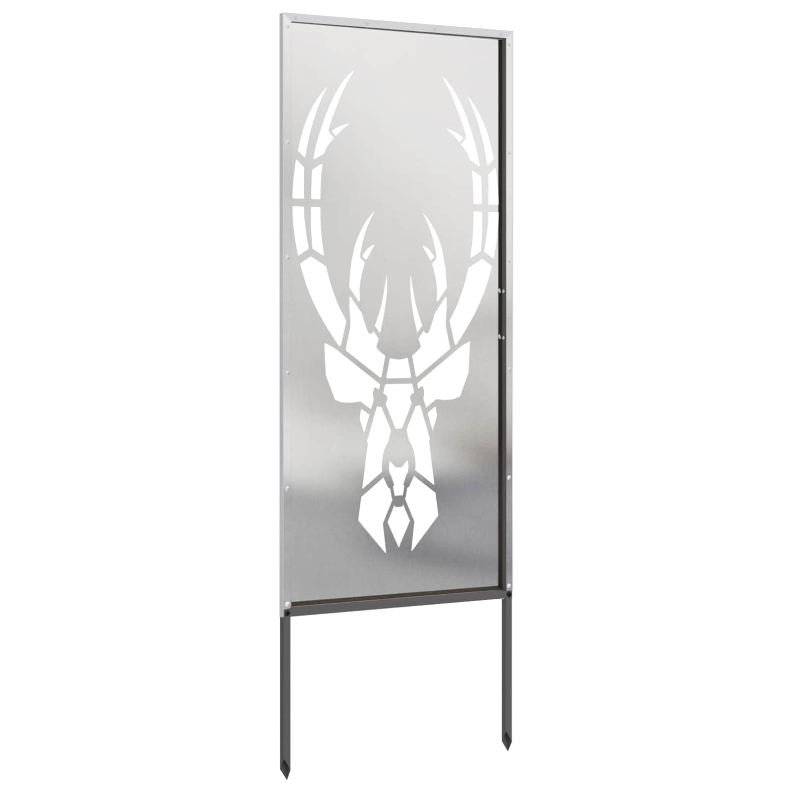 Schermo per privacy in giardino Argento 50 x 140 cm