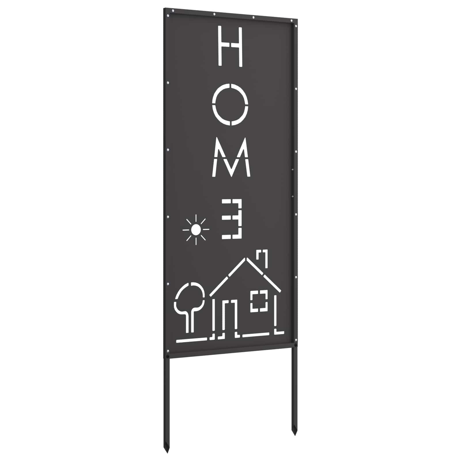 Schermo per privacy in giardino Traforo Nero 50 x 140 cm