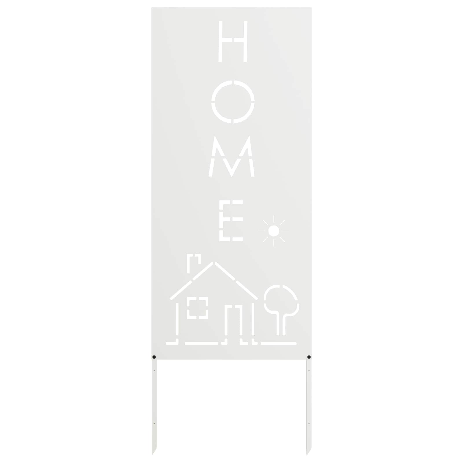 Schermo per privacy in giardino Traforo Bianco 50 x 140 cm