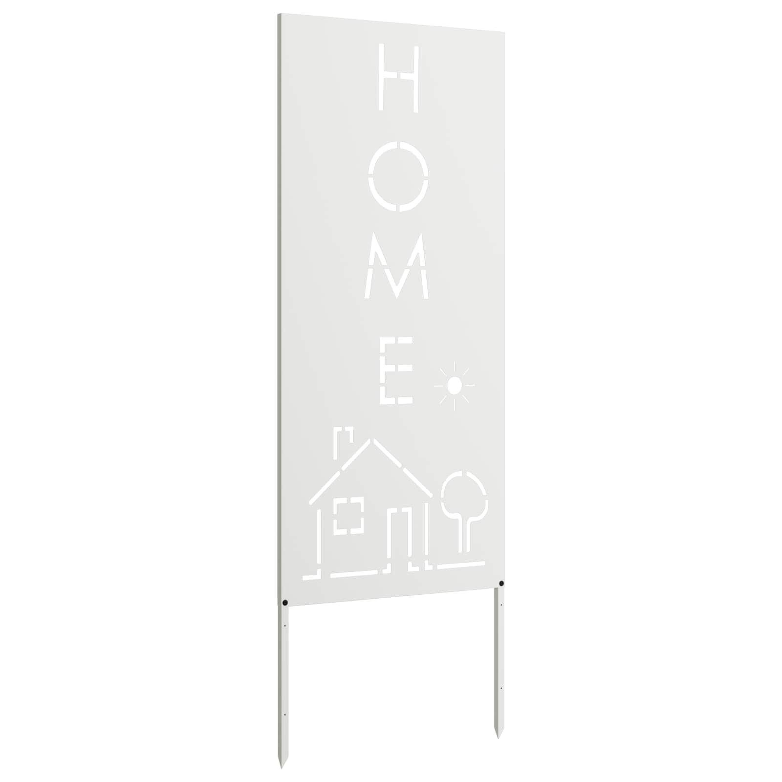 Schermo per privacy in giardino Traforo Bianco 50 x 140 cm