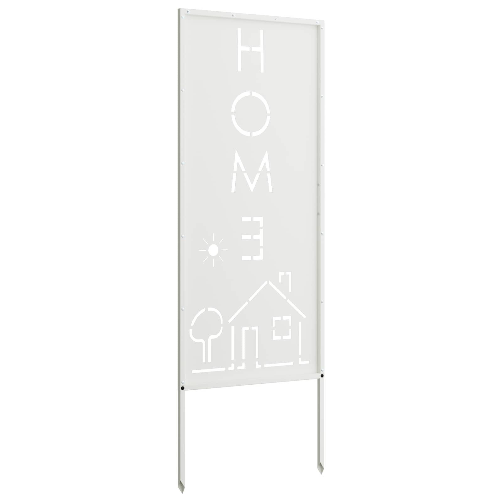 Schermo per privacy in giardino Traforo Bianco 50 x 140 cm