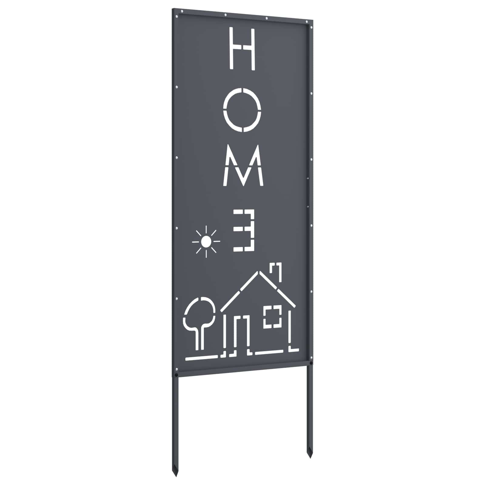 Schermo per privacy in giardino Traforo Antracite 50 x 140 cm