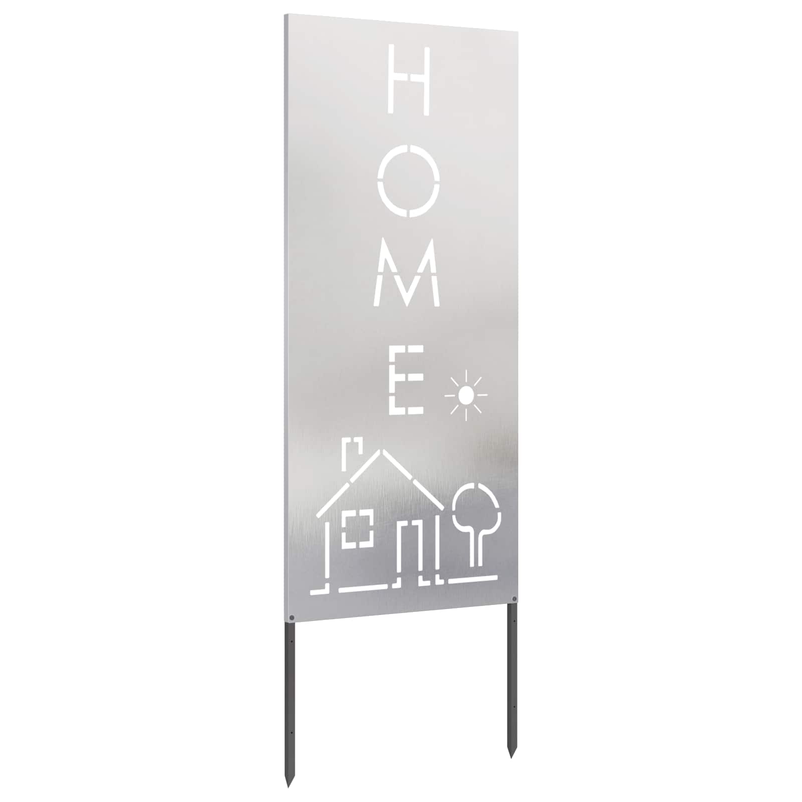 Schermo per privacy in giardino Traforo Argento 50 x 140 cm