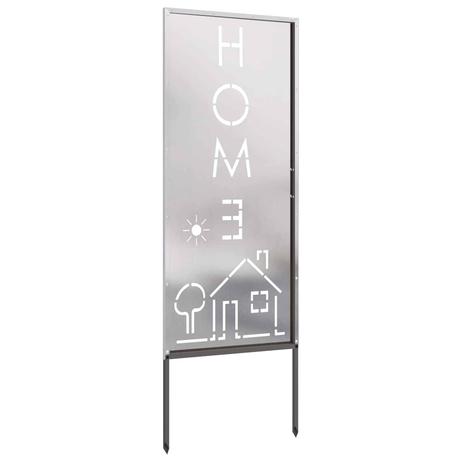 Schermo per privacy in giardino Traforo Argento 50 x 140 cm