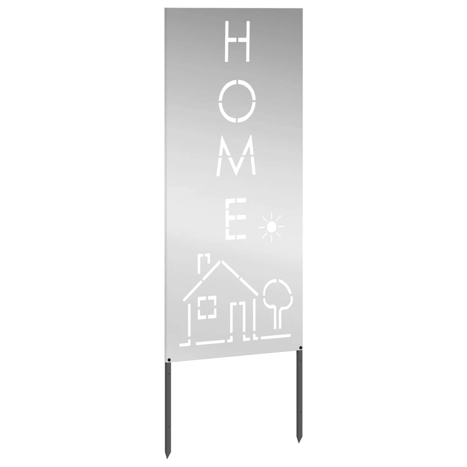 Schermo per privacy in giardino Traforo Argento 50 x 140 cm
