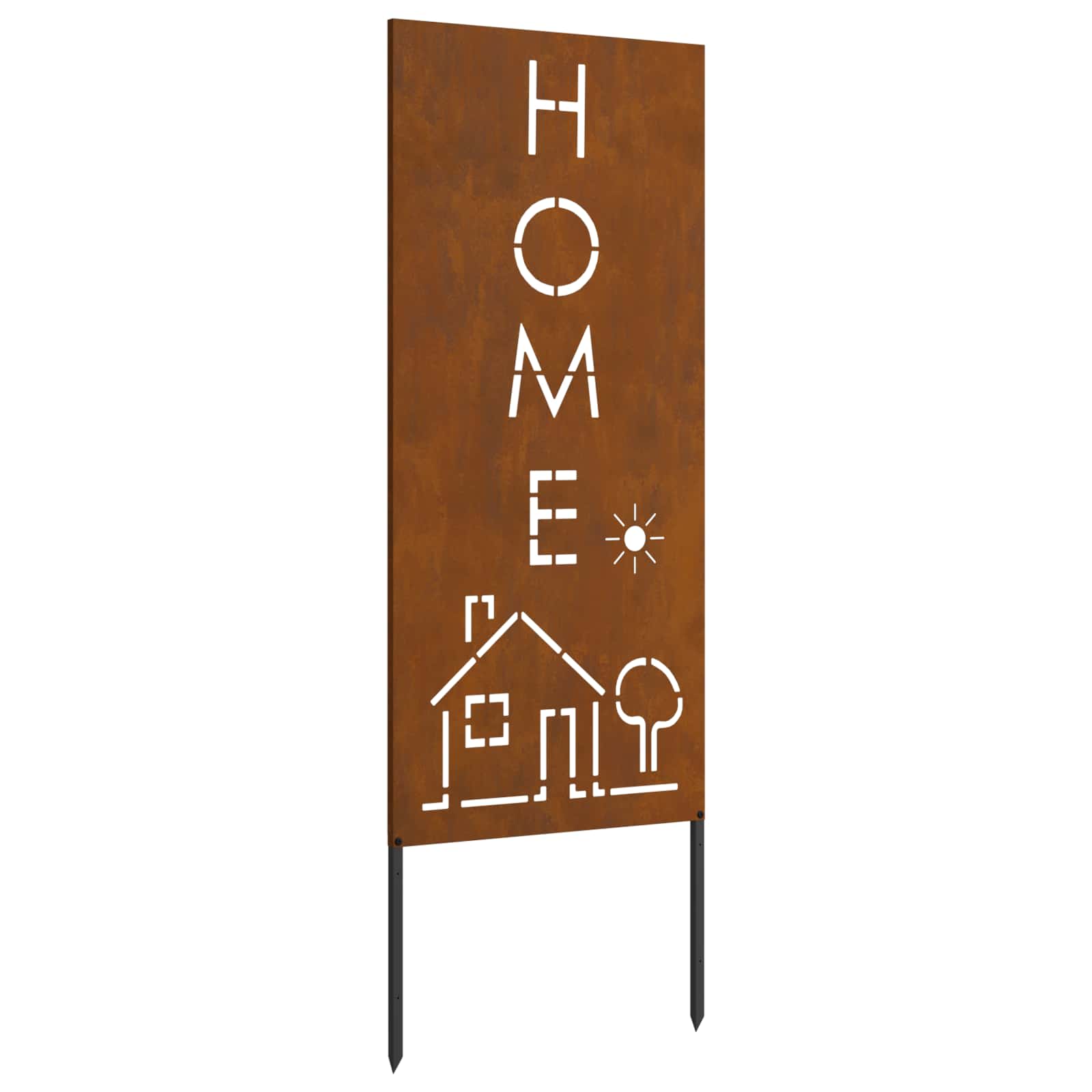 Schermo per privacy in giardino Traforo Ruggine 50 x 140 cm