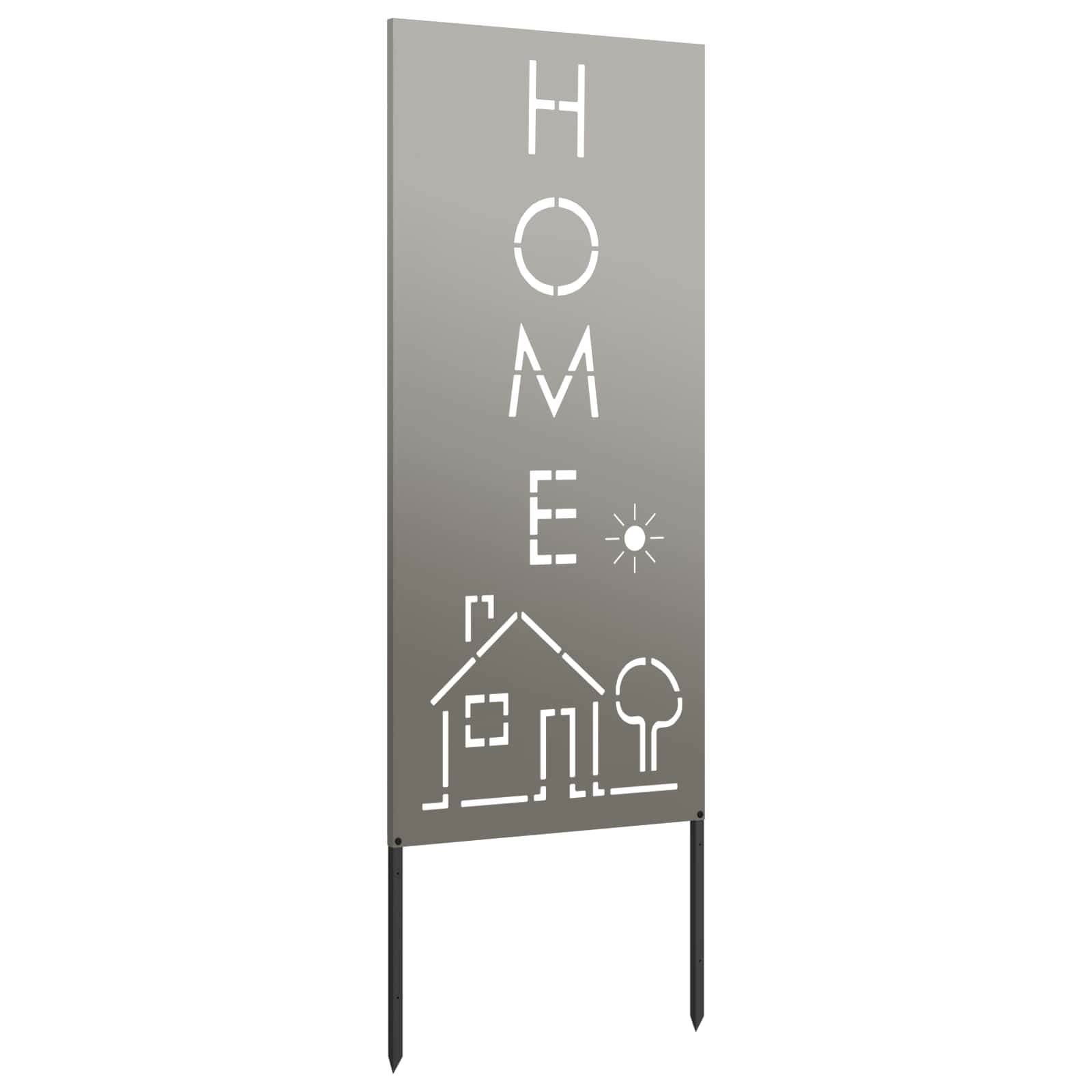 Schermo per privacy in giardino Traforo Ruggine 50 x 140 cm